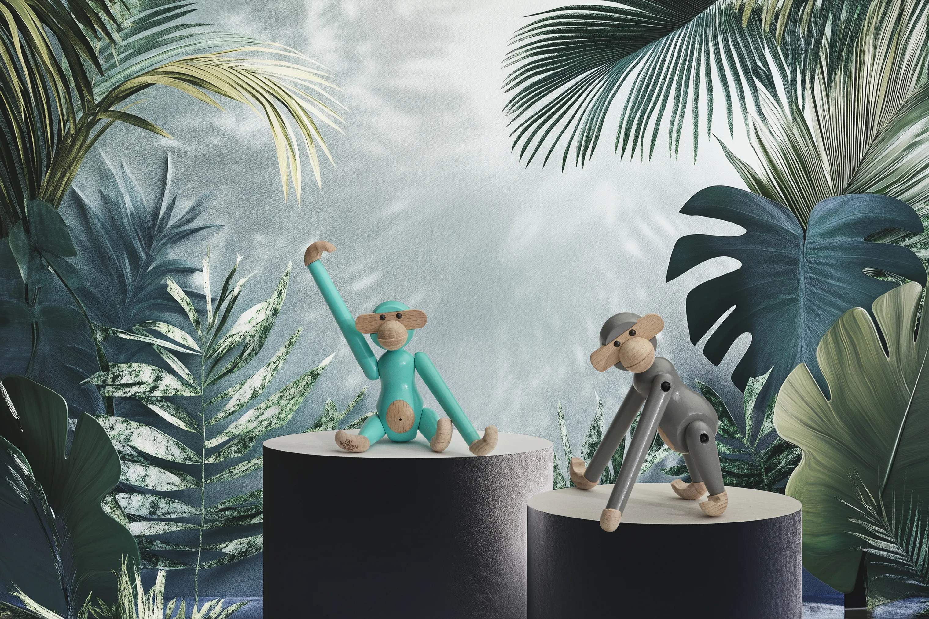 Kay Bojesen Dyrefigurer Monkey Abe - Mini i Grå, 5