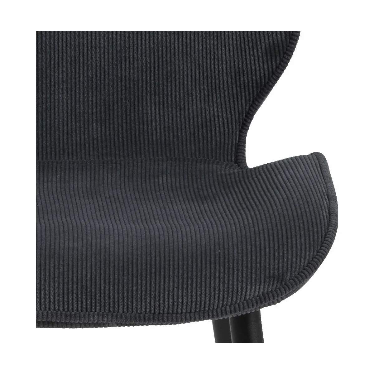 CASA Living Spisebordsstole Femke Spisebordsstol 4 stk. i antracit/sort, 4