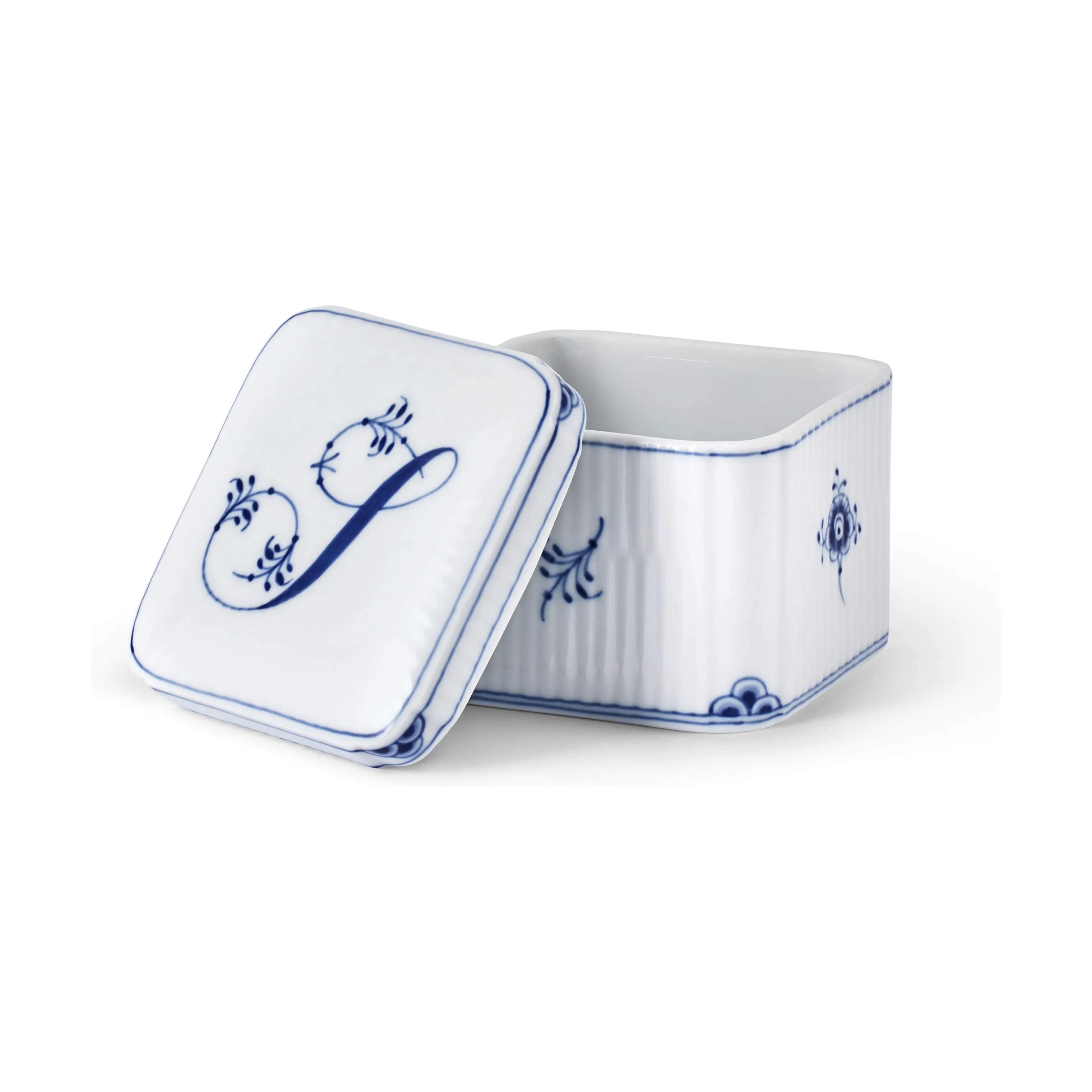 Alfabet Bonbonniere - S, hvid, large