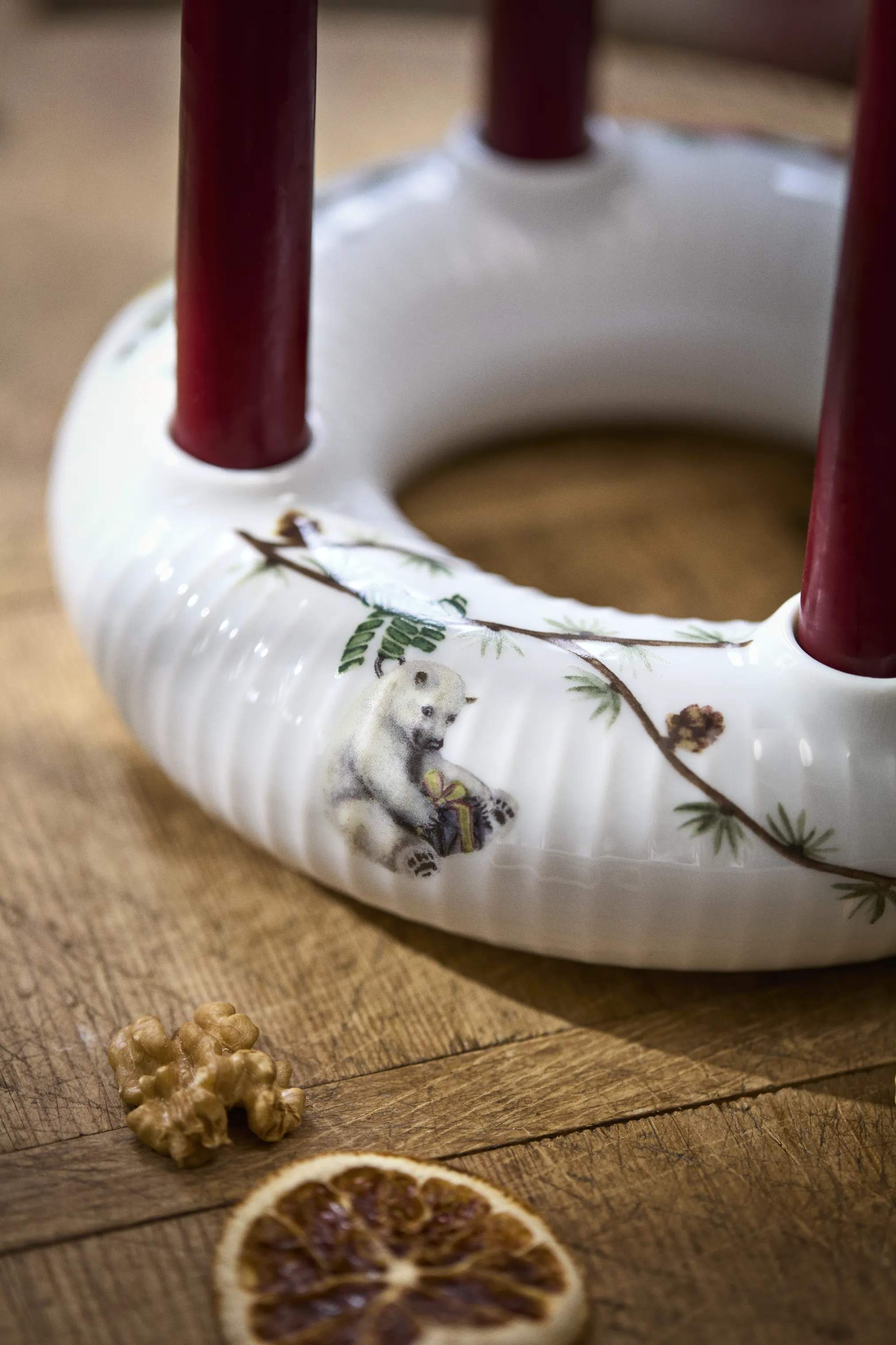 Kähler Jule- og adventsstager Hammershøi Jul Adventsstage i Hvid m. deko, 5