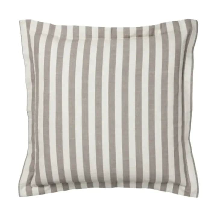 Broste Copenhagen Pyntepudebetræk Marta Pudebetræk i Taupe Warm Grey/Light Beige, 1