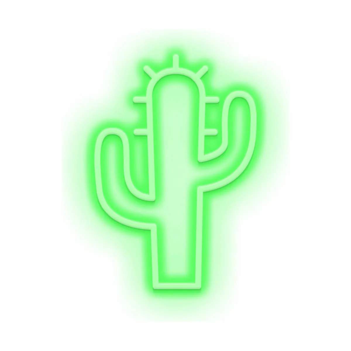 Neon LED Lampe - Kaktus, kaktus, large