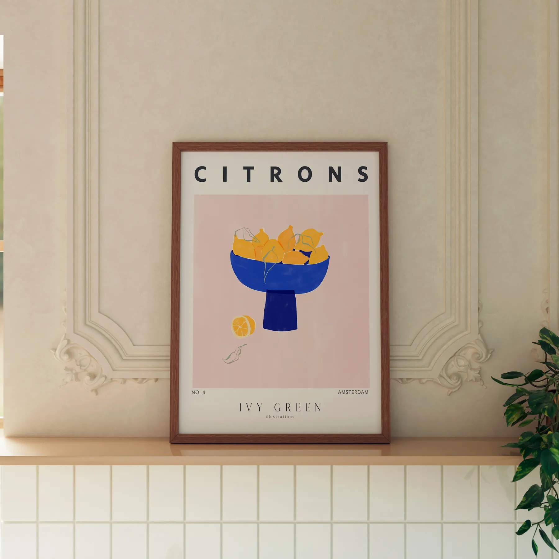 Poster&Frame Plakater Ivy Green Illustrations Plakat - Lemons i B30 x L40 cm, 2