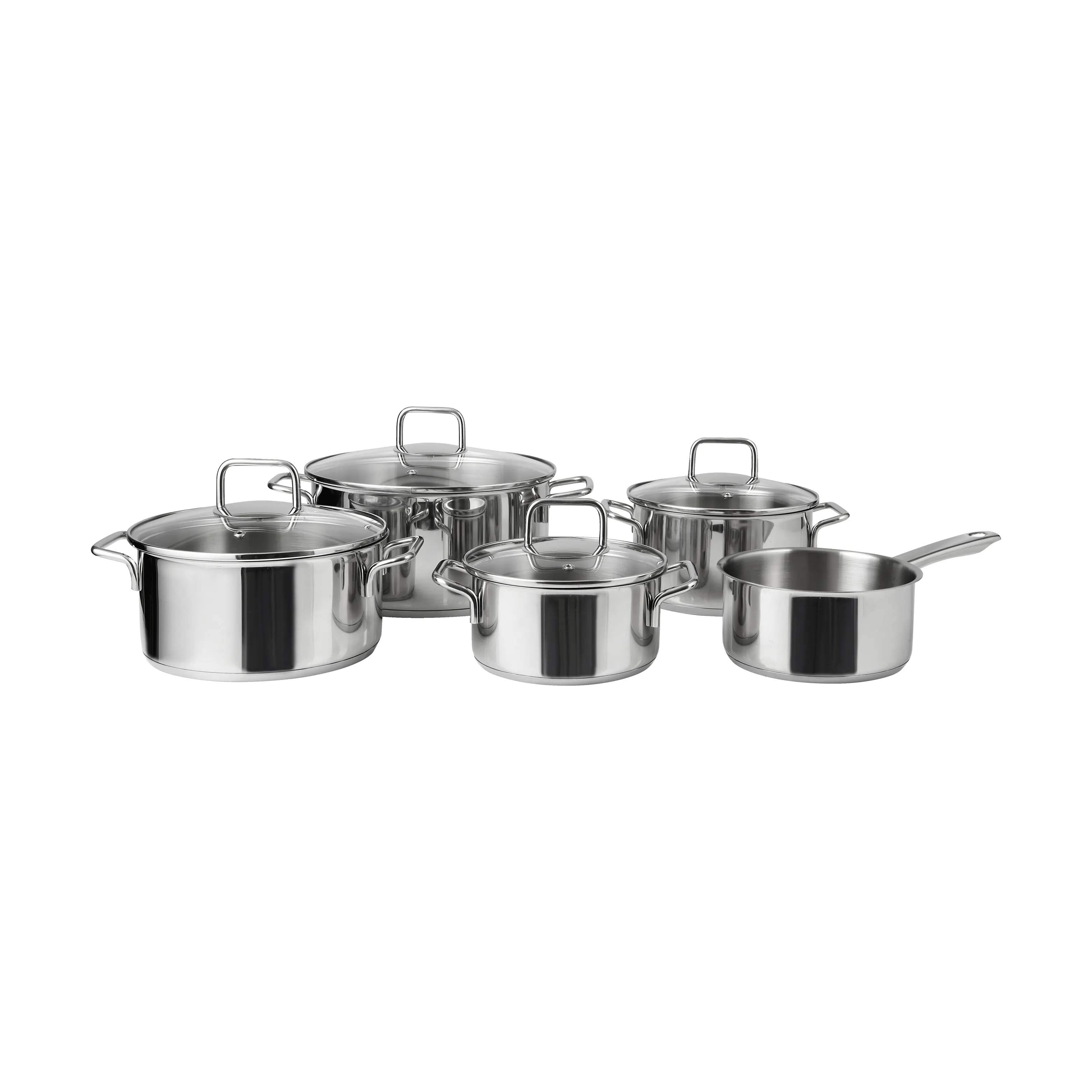 Cook & Baker Grydesæt Grydesæt - 9 dele i Stål/sølv, 3
