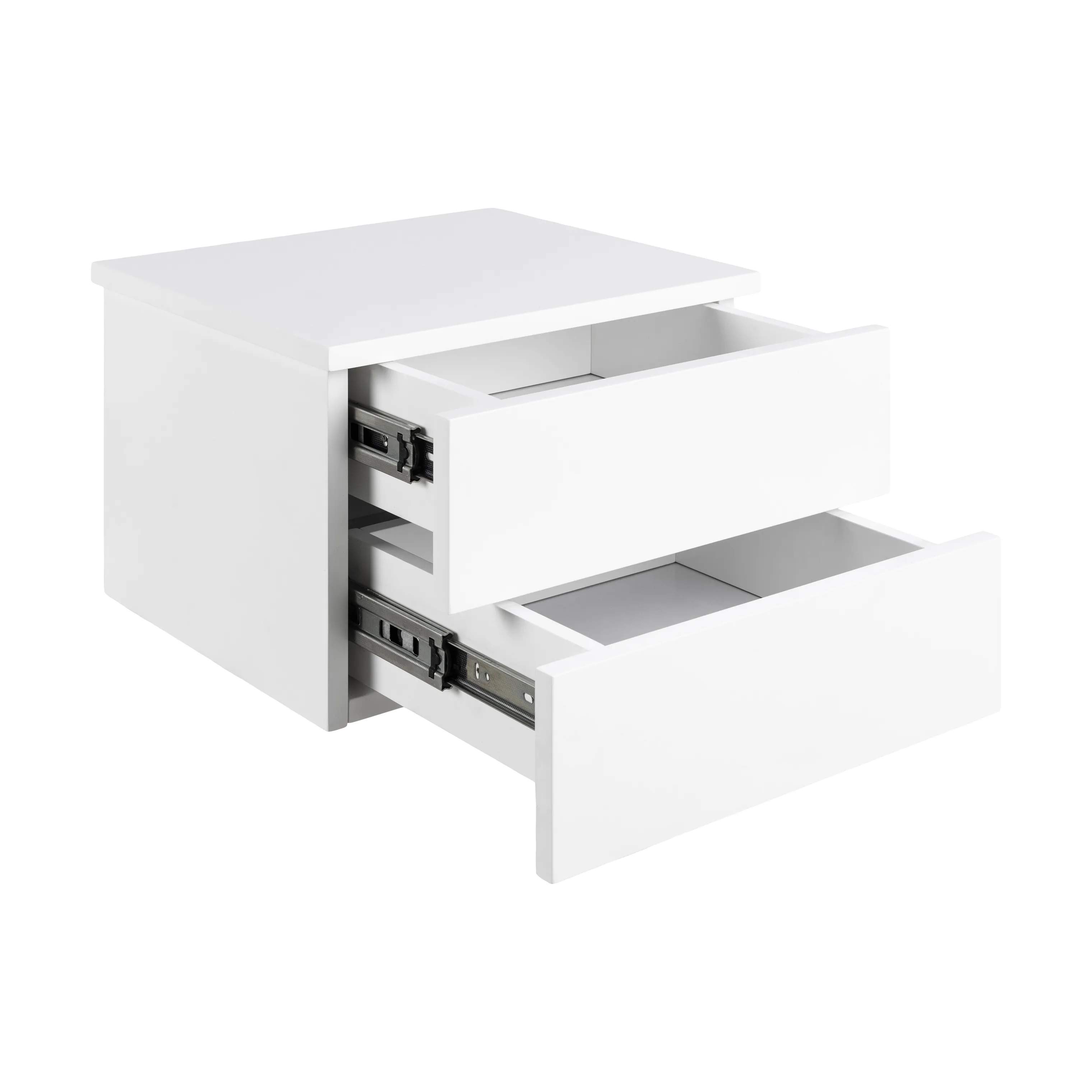 CASA Living Sengeborde Avignon Natbord i Hvid, 24,5 cm, 4