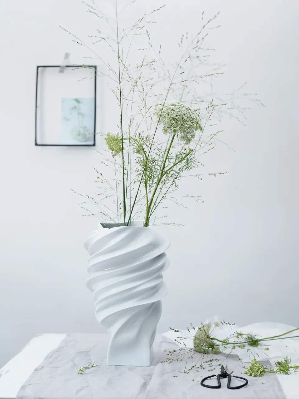 Rosenthal Vaser Squall Vase i Hvid, 35,8 cm, 2