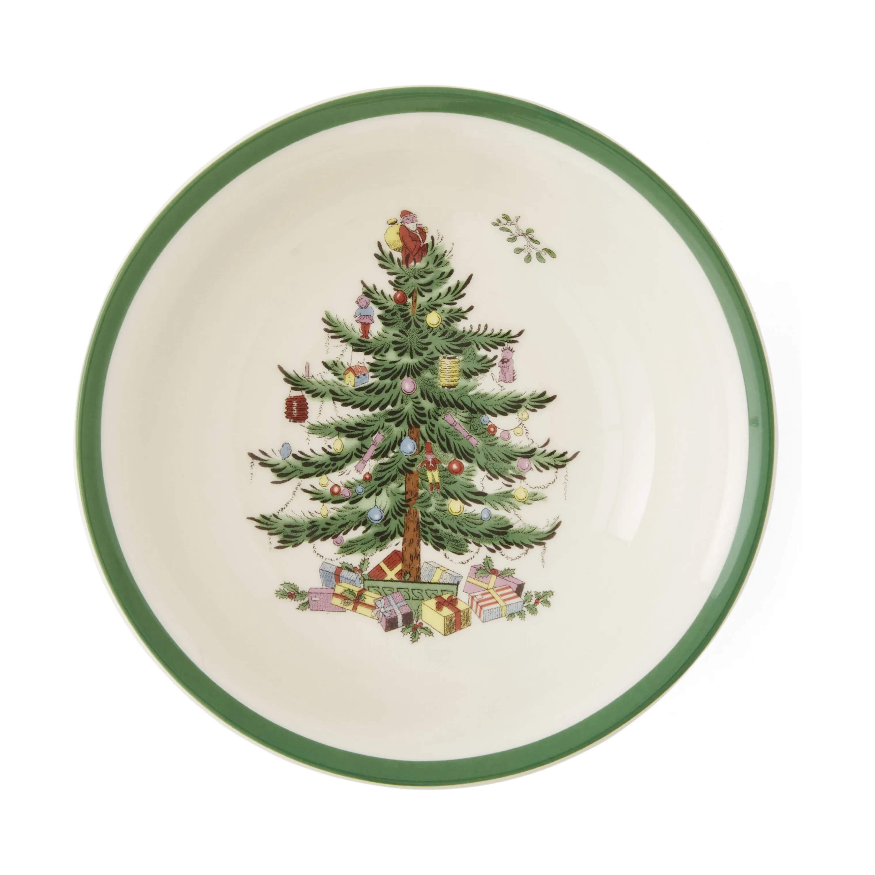 Spode Dybe tallerkener Christmas Tree Dyb Tallerken i Hvid/grøn/rød, 1
