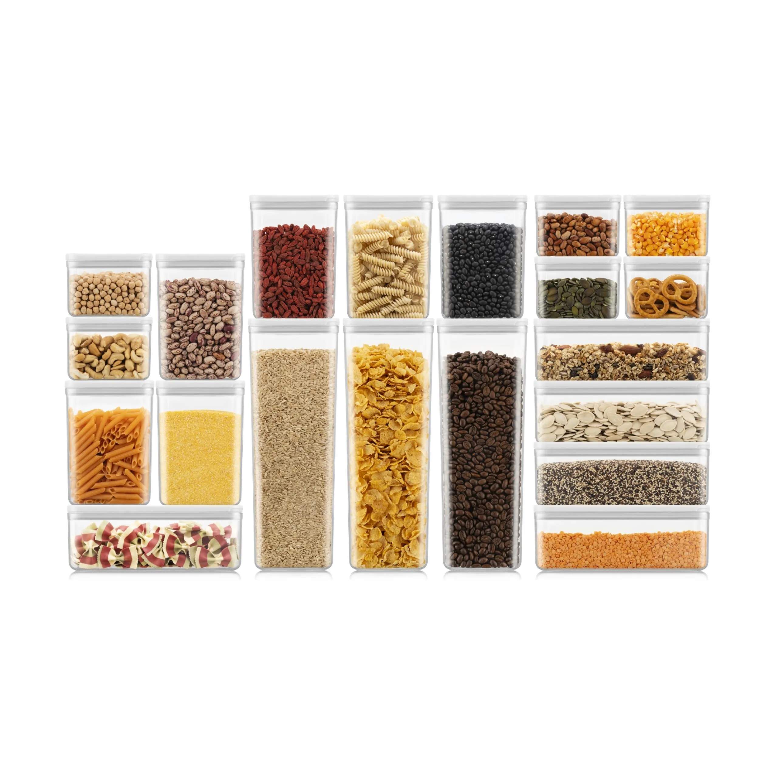 Bodum Opbevaringsbokse Canteen Opbevaringsglas - 20 stk. i ren hvid, 20 stk., 1