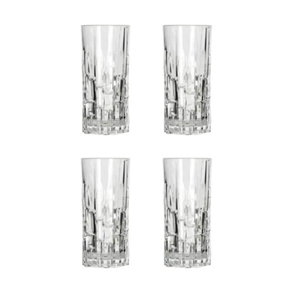 Lyngby Glas Vandglas Etna Tumbler Glas - 4 stk. i Klar, 34 cl, 1