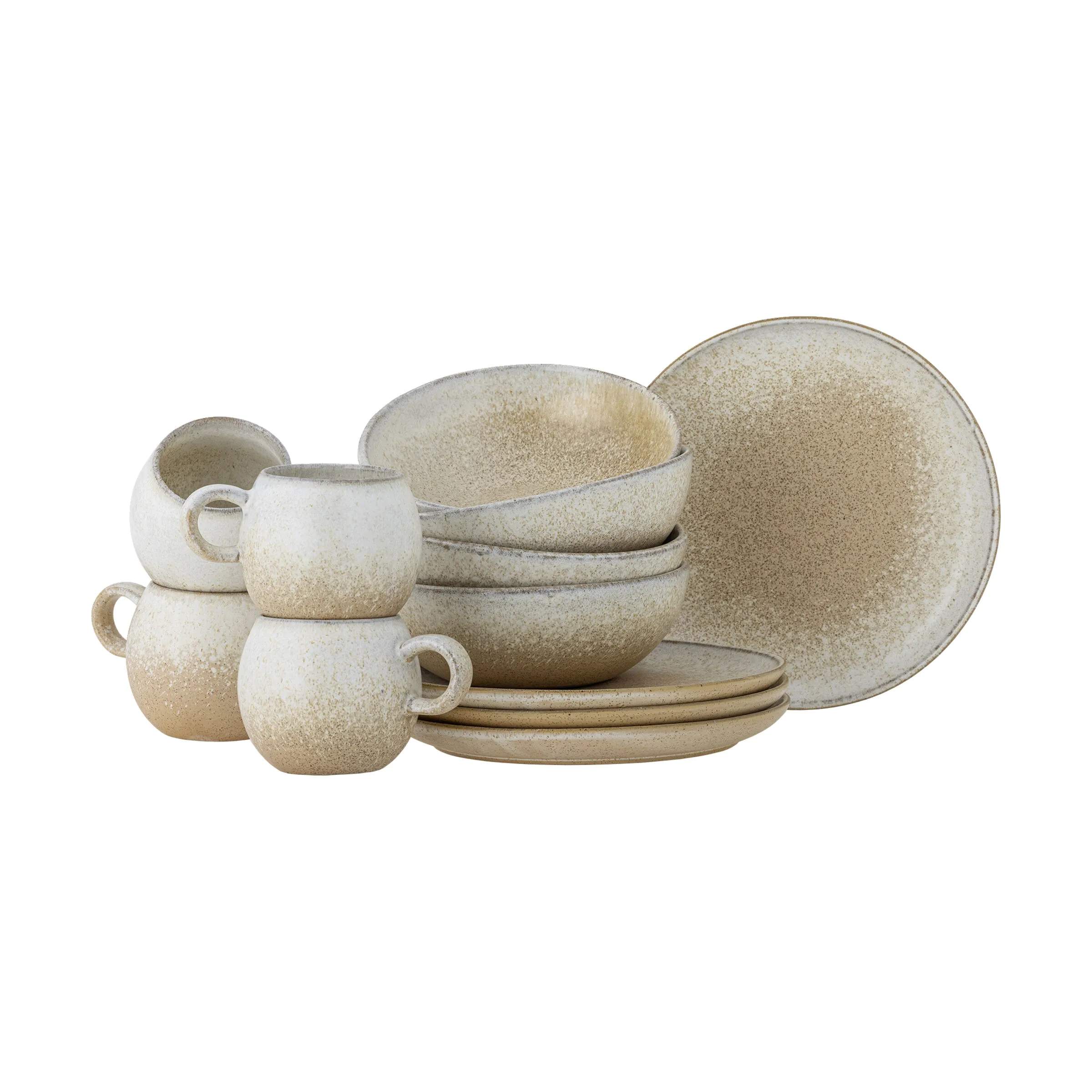 Paula Morgenmadssæt - 12 dele, beige, large
