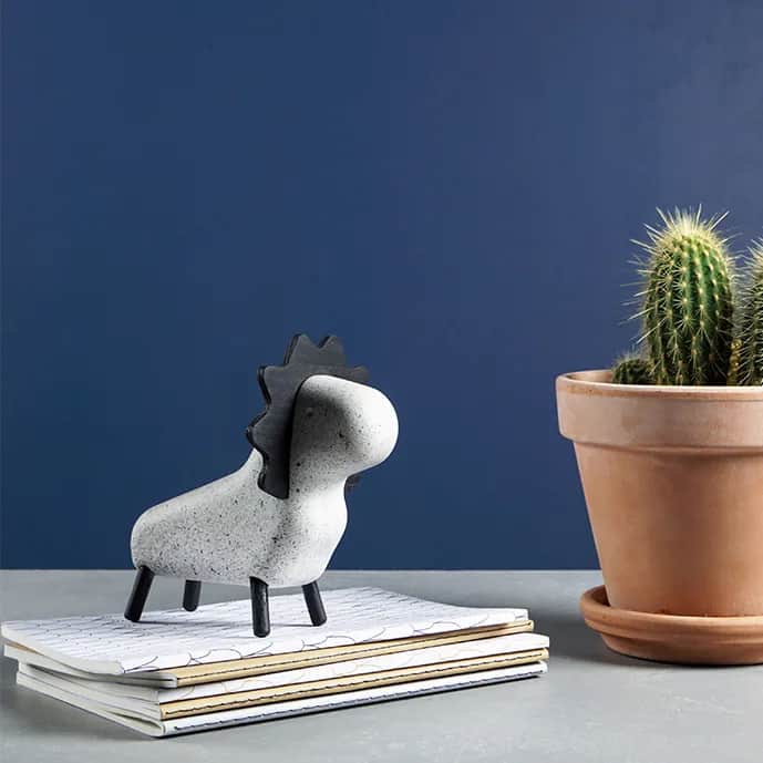 KORRIDOR Dyrefigurer Concrete Animals Løve i Løve grå, 2
