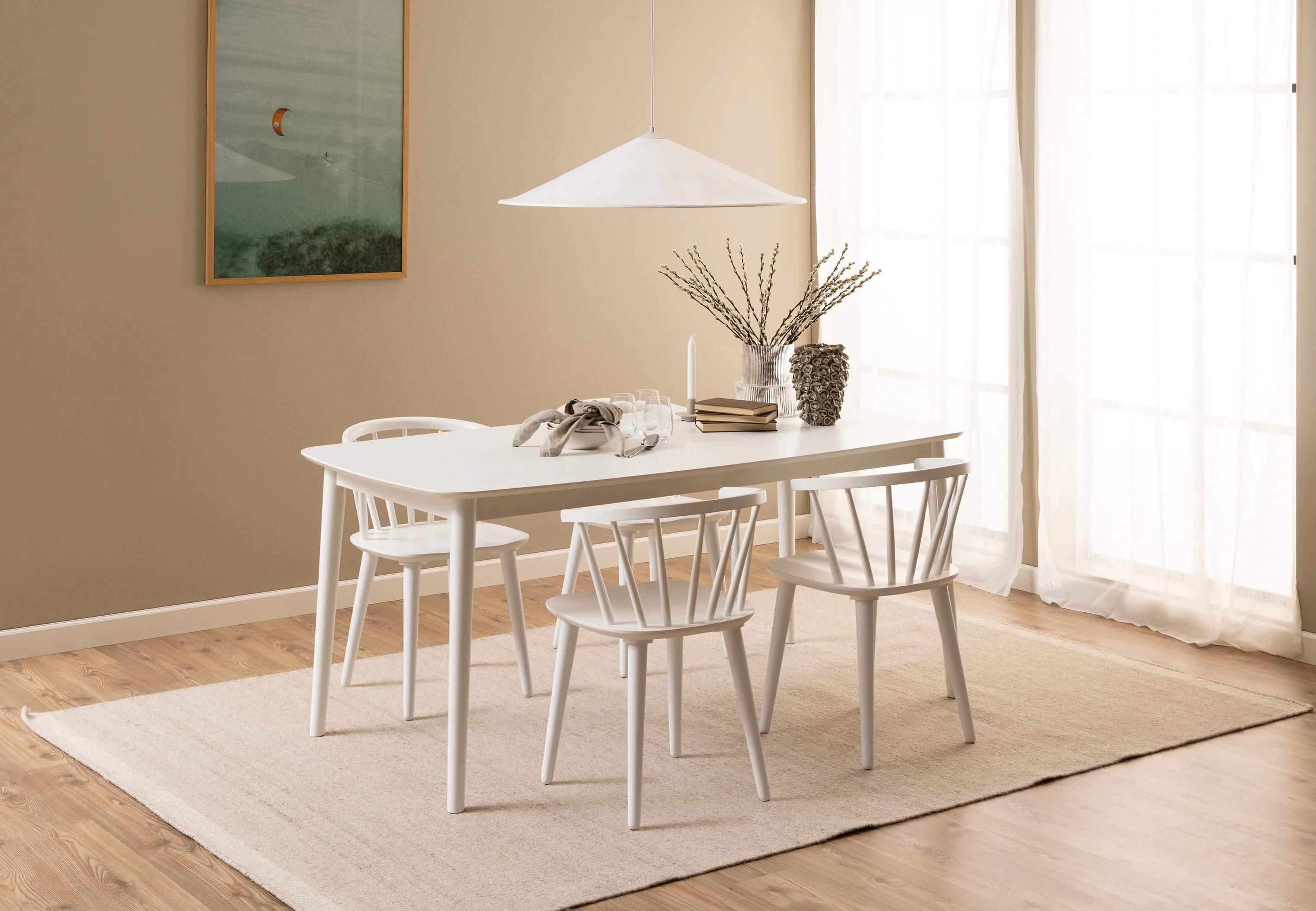 CASA Living Spisebordsstole Ida Spisebordsstol - 2 stk i Hvid, 2