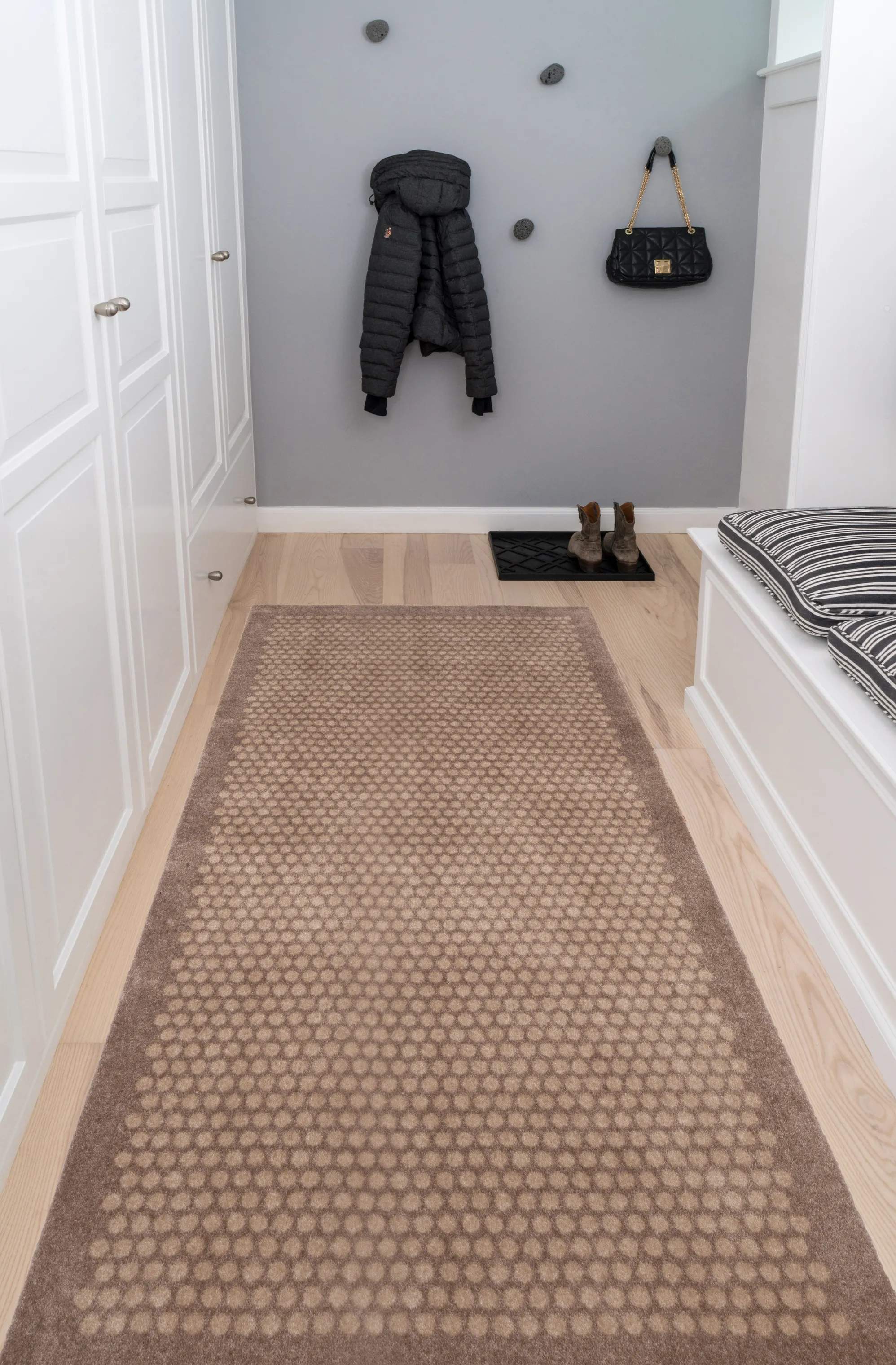 Tica Copenhagen Gulvtæpper Dot Gulvtæppe i Beige/sand, B90 x L200 cm, 4