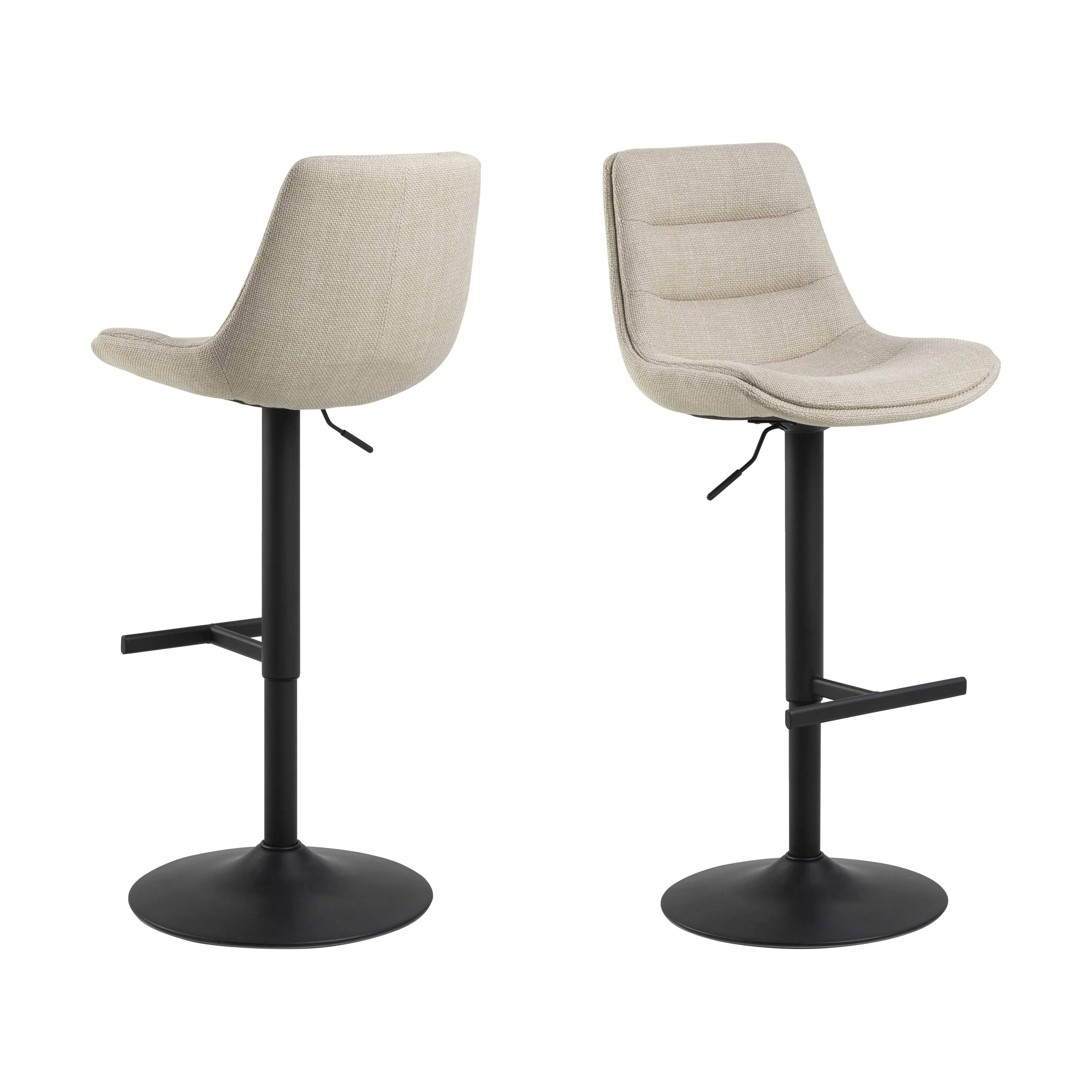 CASA Living Barstole Adisa Barstol - 2 stk i Beige, 3