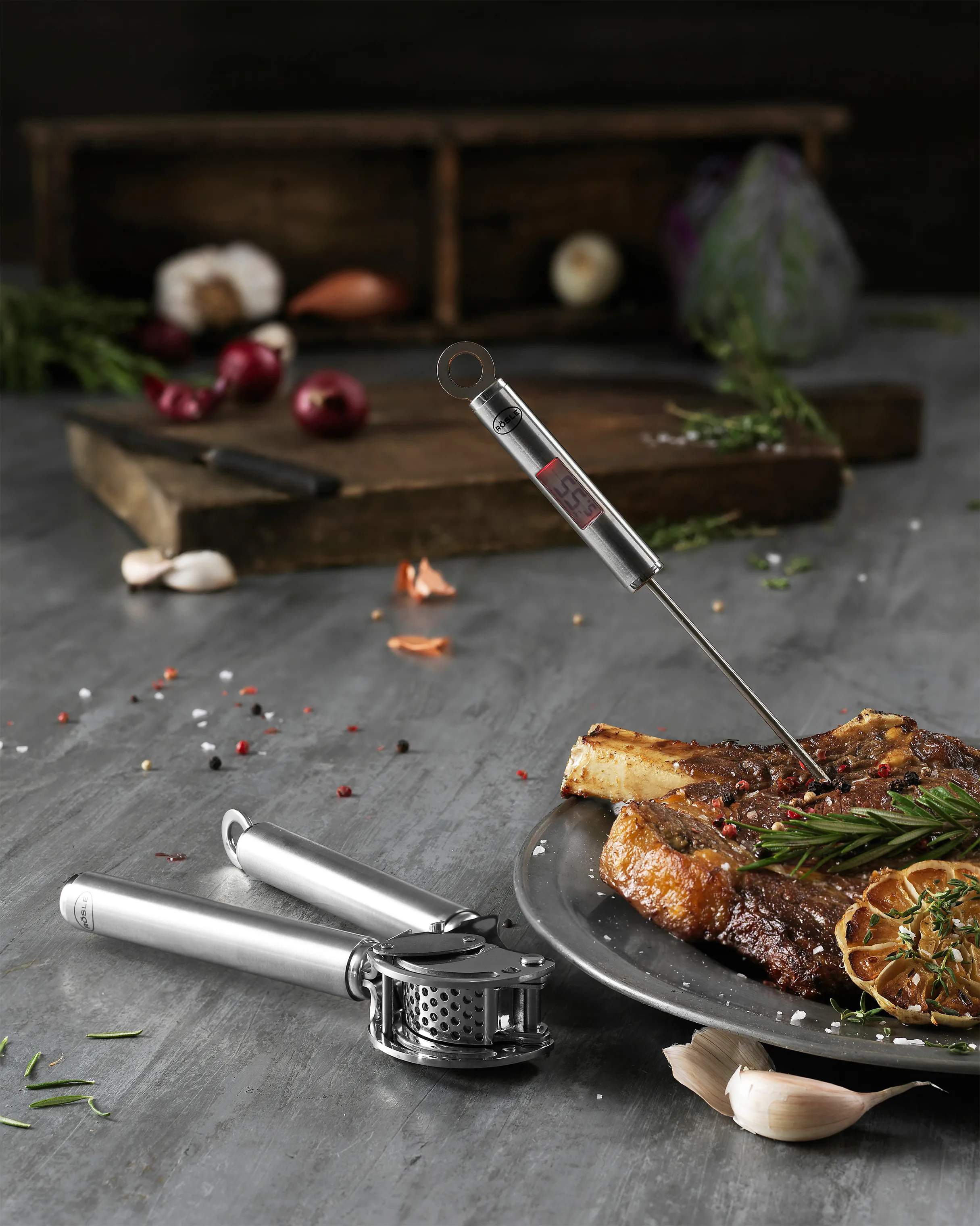 RÖSLE Stegetermometre Gourmet Termometer i Stål, 2