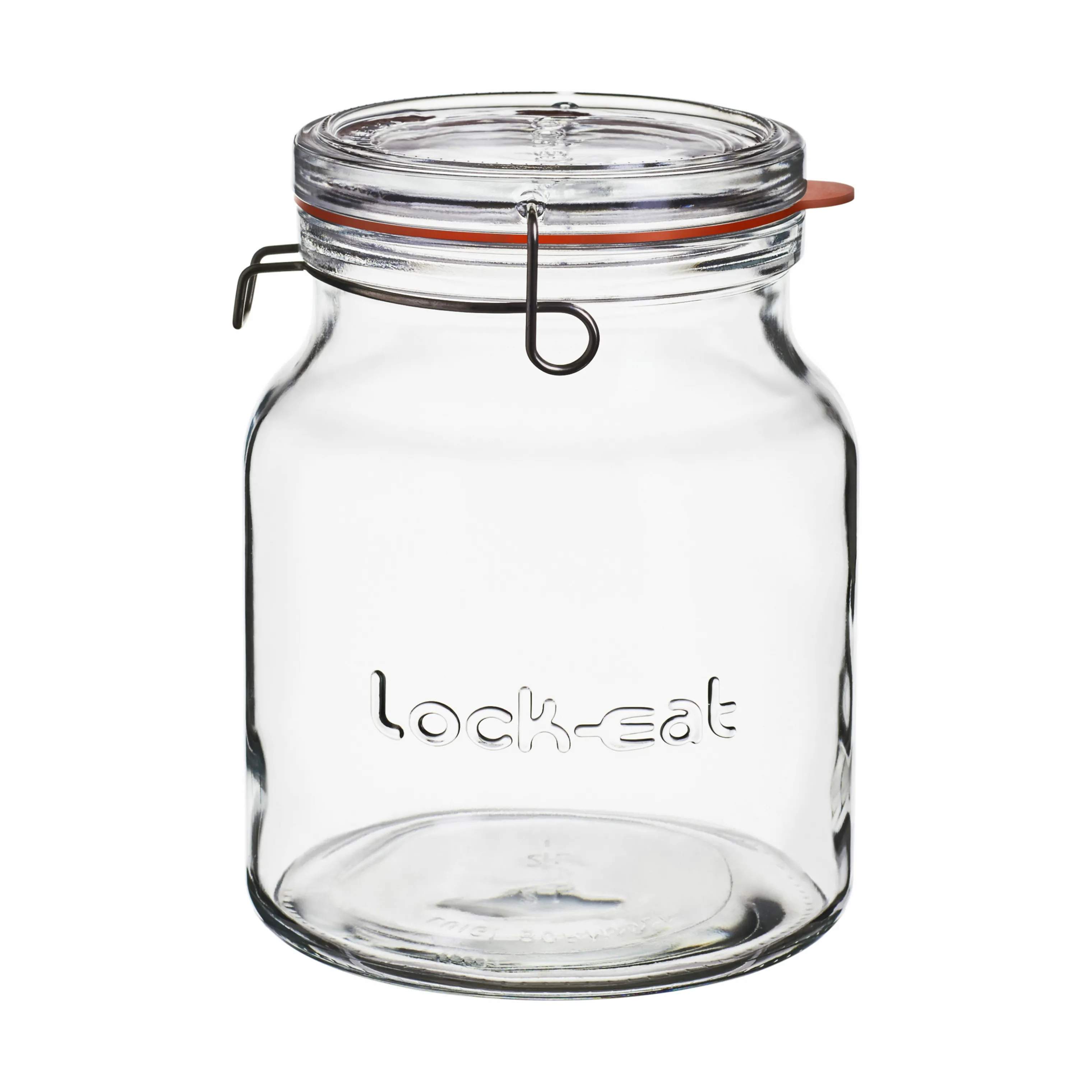 Lock Eat Sylteglas med patentlåg, klar, large