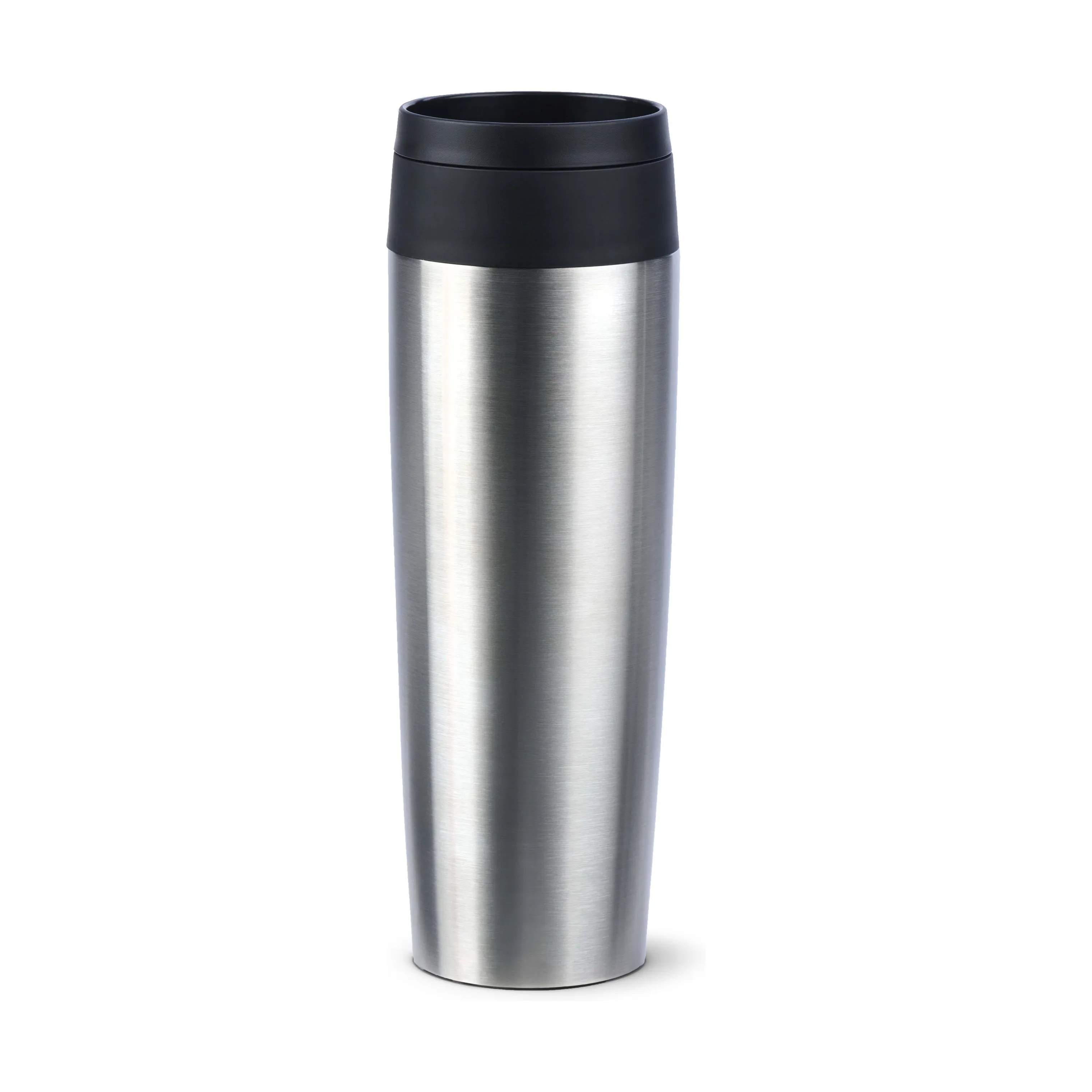 To-Go Classic Rejsekrus, brushed stainless steel;black, large