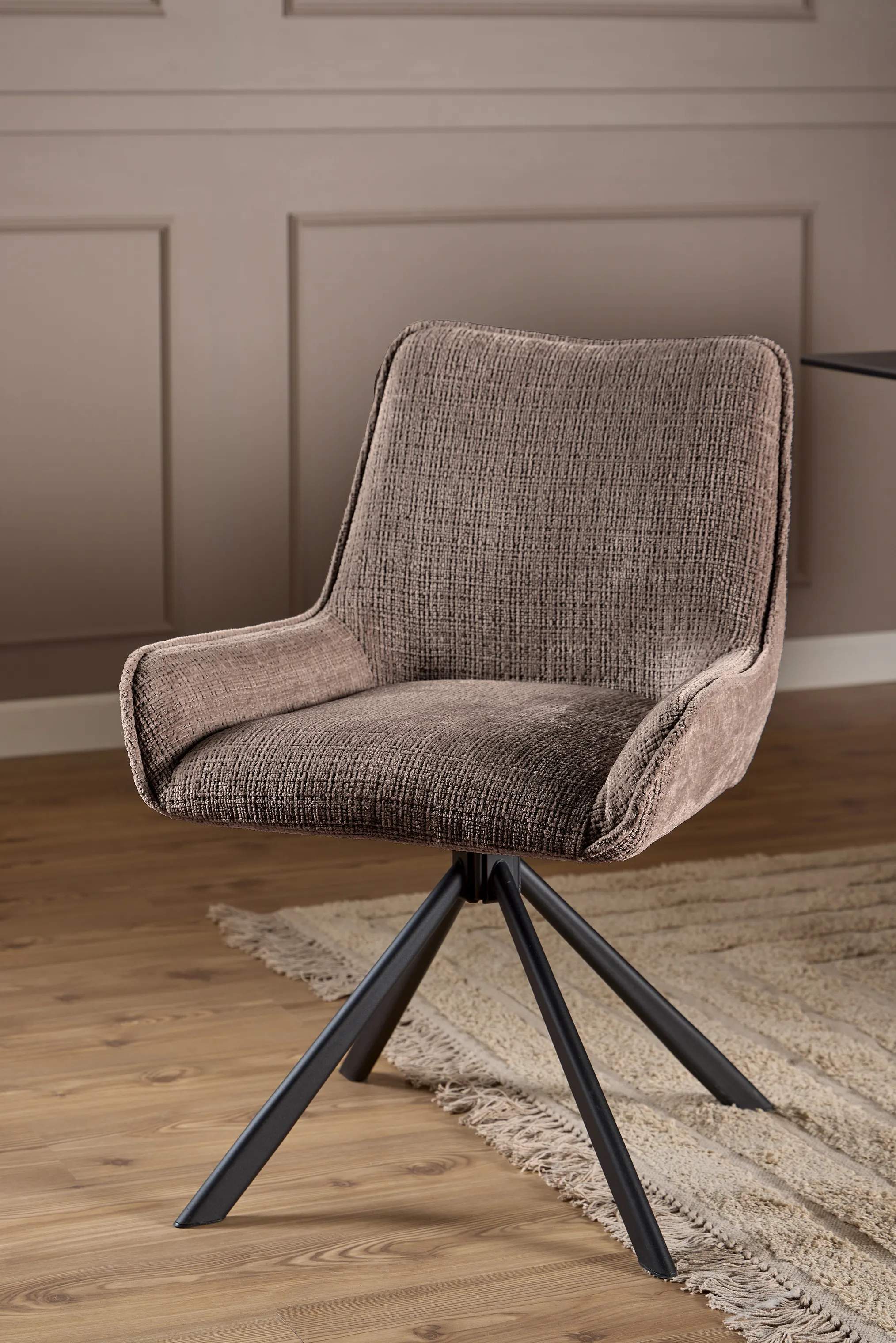 CASA Living Spisebordsstole Eddie Spisebordsstol - 2 stk i Brun/mat sort, 3