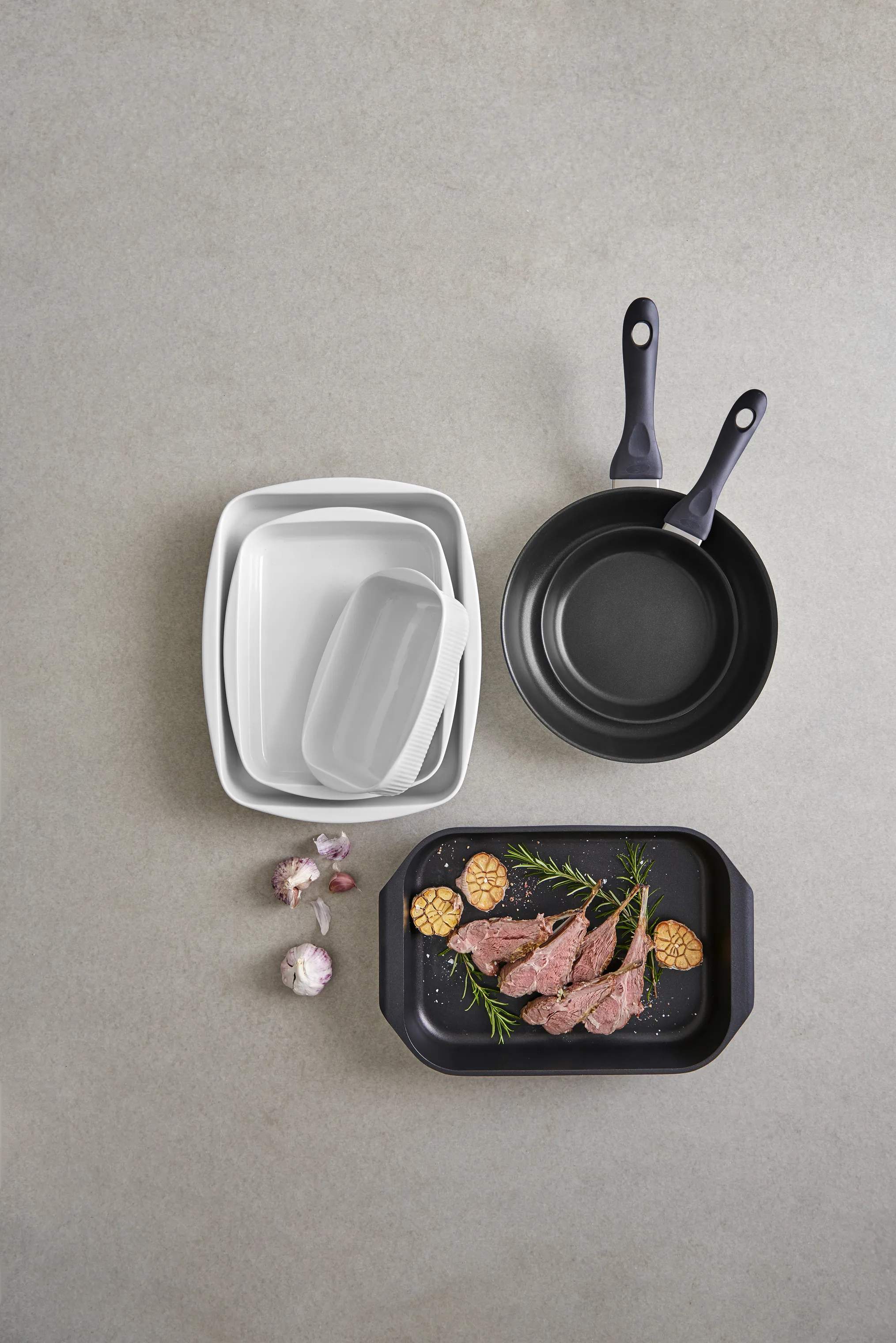 Eva Trio Ovnfaste fade Legio Nova Ovnfast Fad i Hvid, B24,5 x L30,5 cm, 3