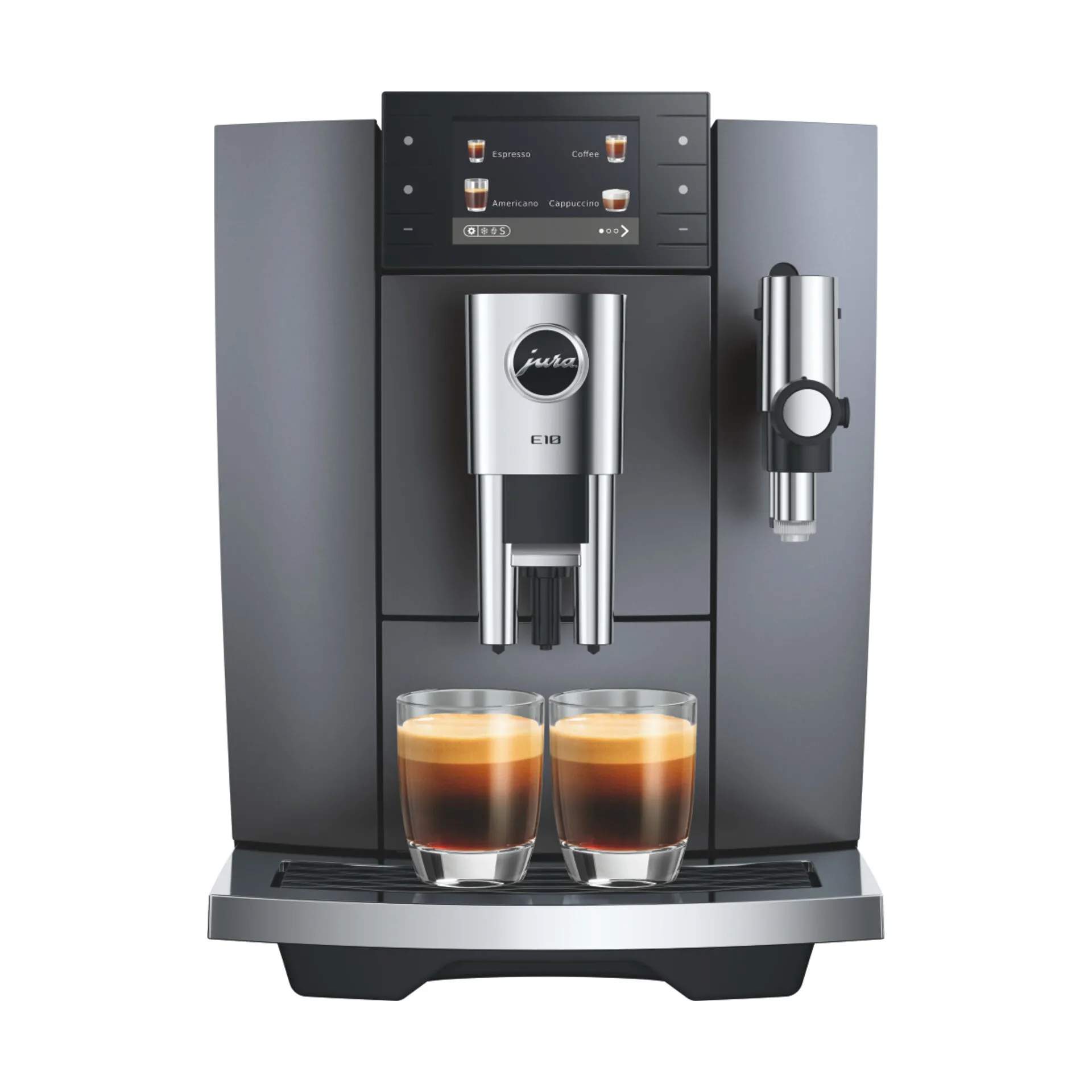 JURA Espressomaskiner JURA E10 Espressomaskine i Onyx Grey, 1