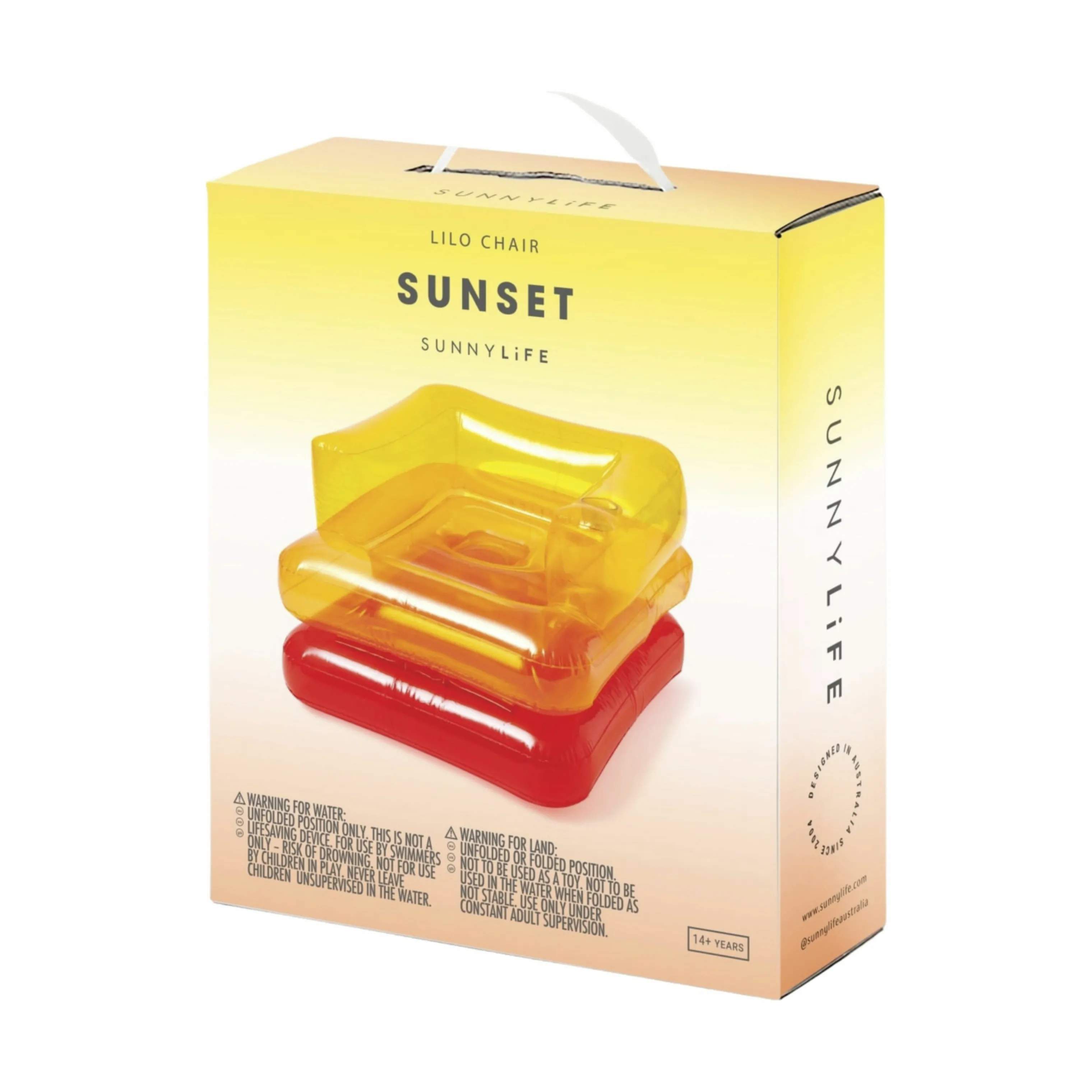 Sunnylife Badeudstyr Sunset Bademadras og Stol i multifarvet, 3