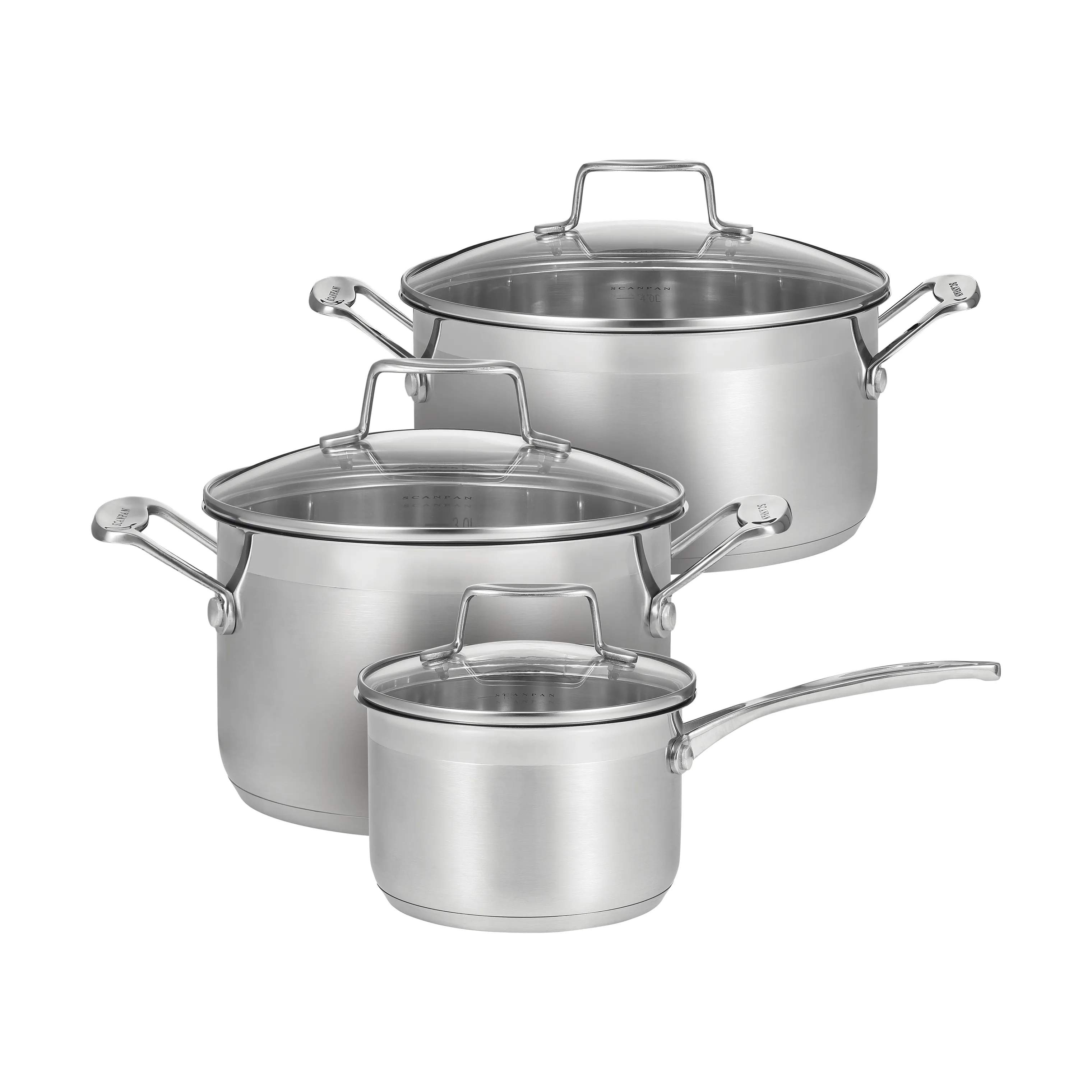Scanpan Grydesæt Impact Grydesæt - 6 dele i stål, 1