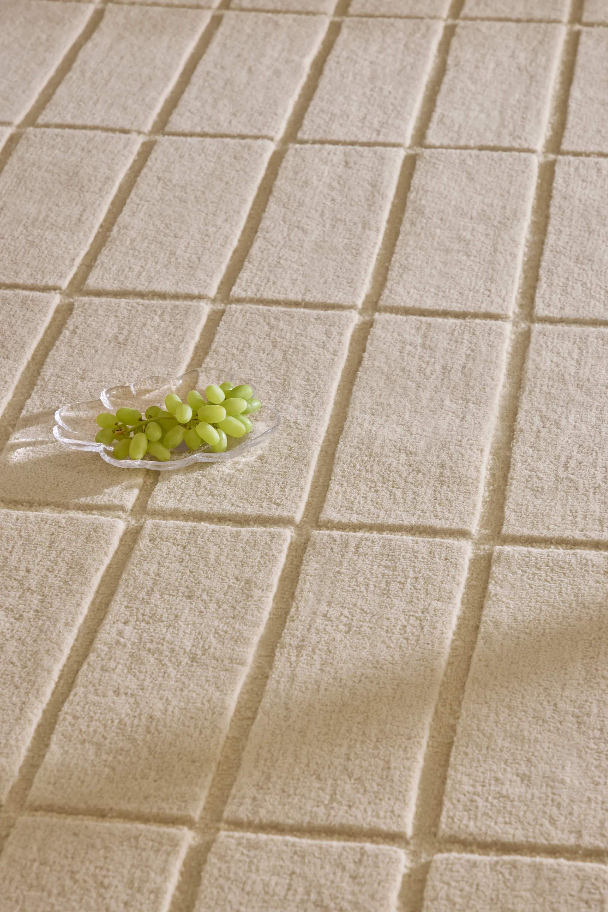 Marimekko by Brink & Campman Gulvtæpper Tiiliskivi Tæppeløber i Beige/hvid, B70 x L245 cm, 2
