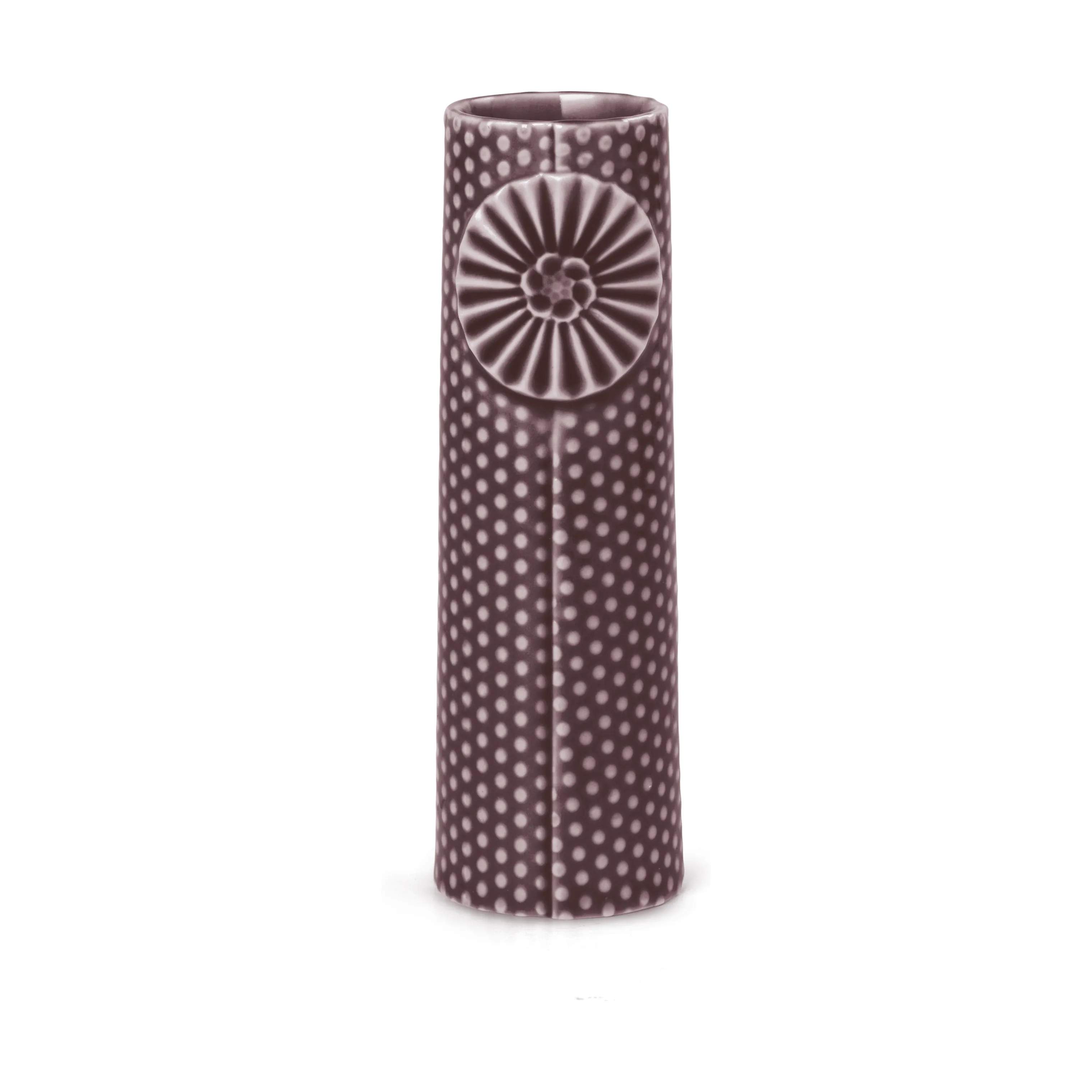 Dottir Vaser Pipanella Dot Vase i Aubergine, 12,5 cm, 1