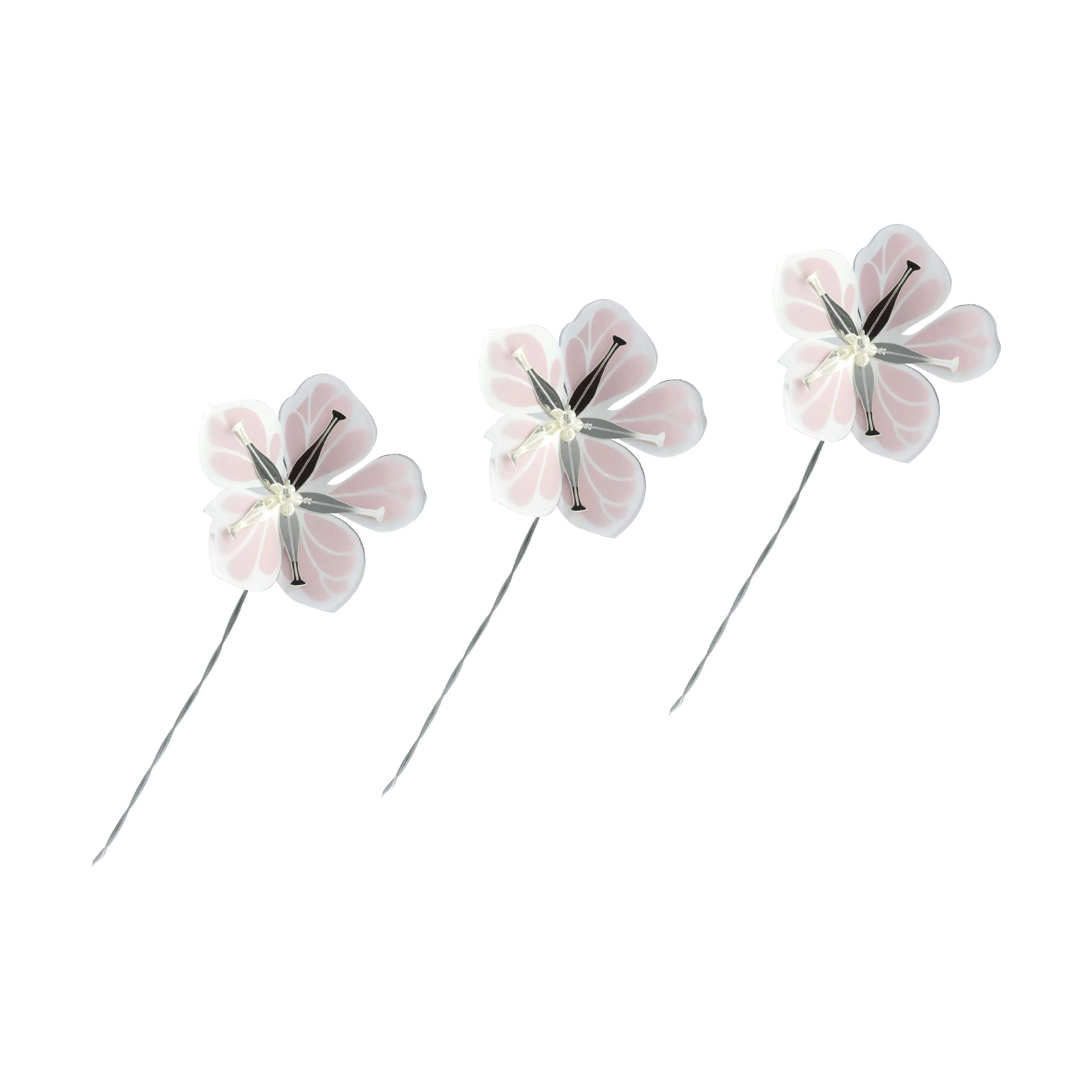 Jette Frölich Design Påskepynt Påske Papirblomster - 3 stk. i Lilla/lyserød, 1
