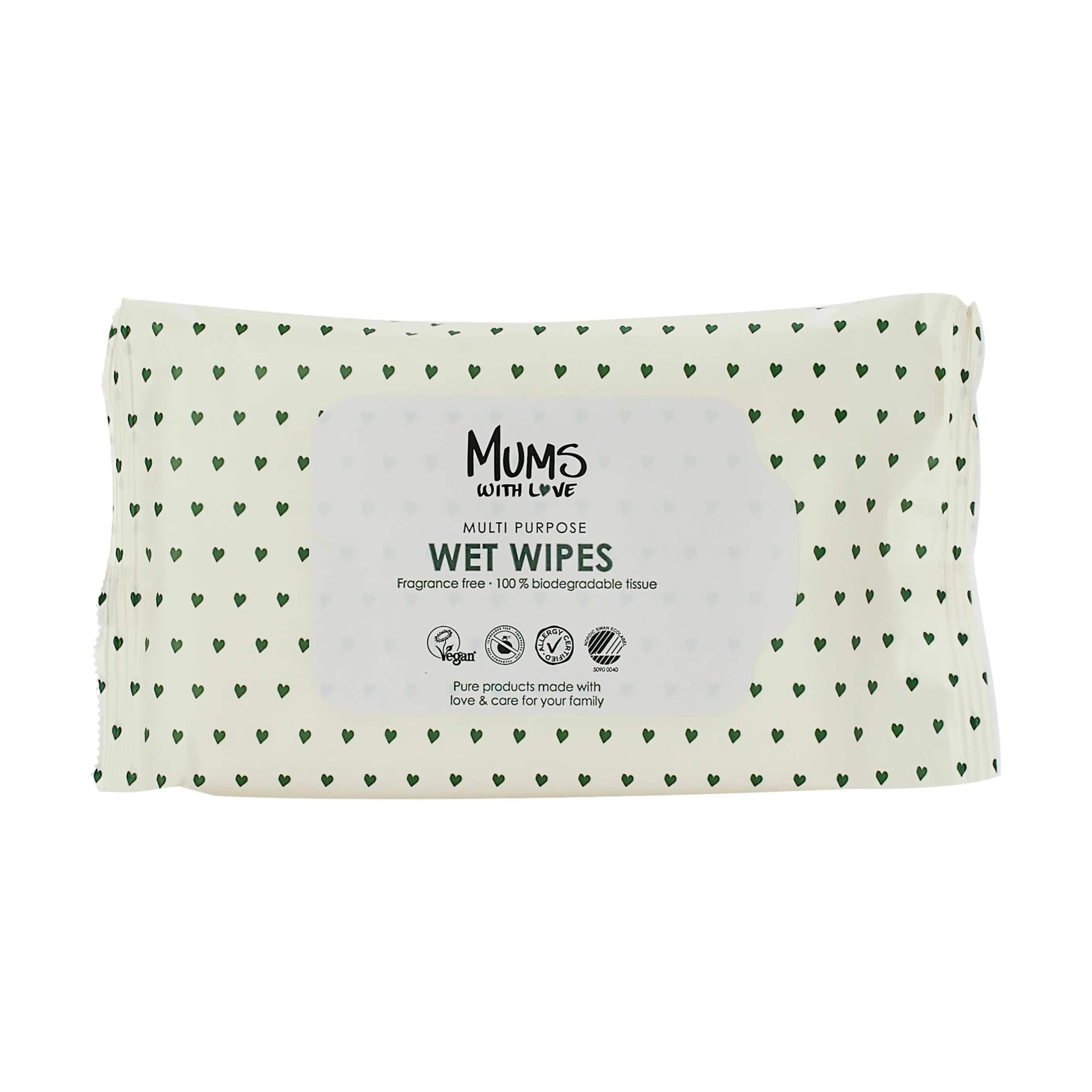 Wet Wipes - 30 stk., klar, large