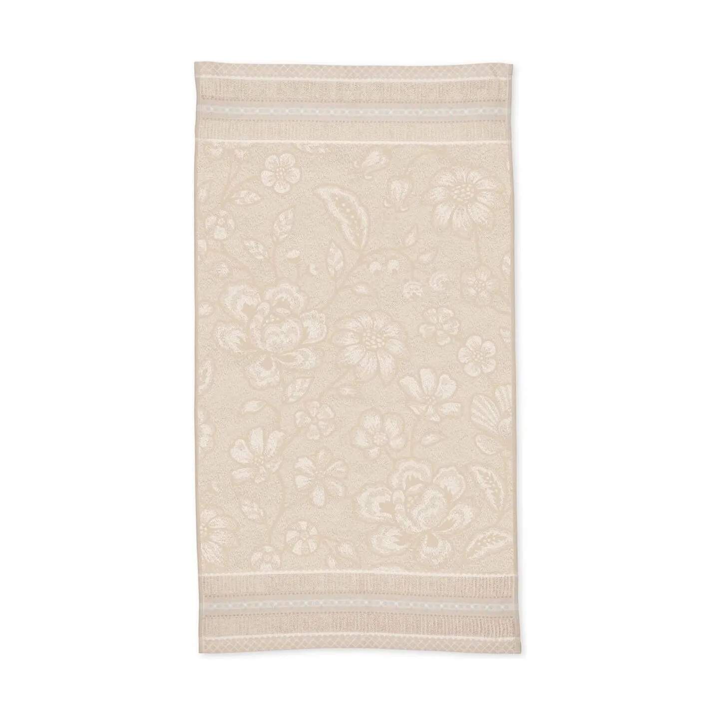 PIP Studio Håndklæder Jasmin Jacquard Håndklæde i Sand, B70 x L140 cm, 1