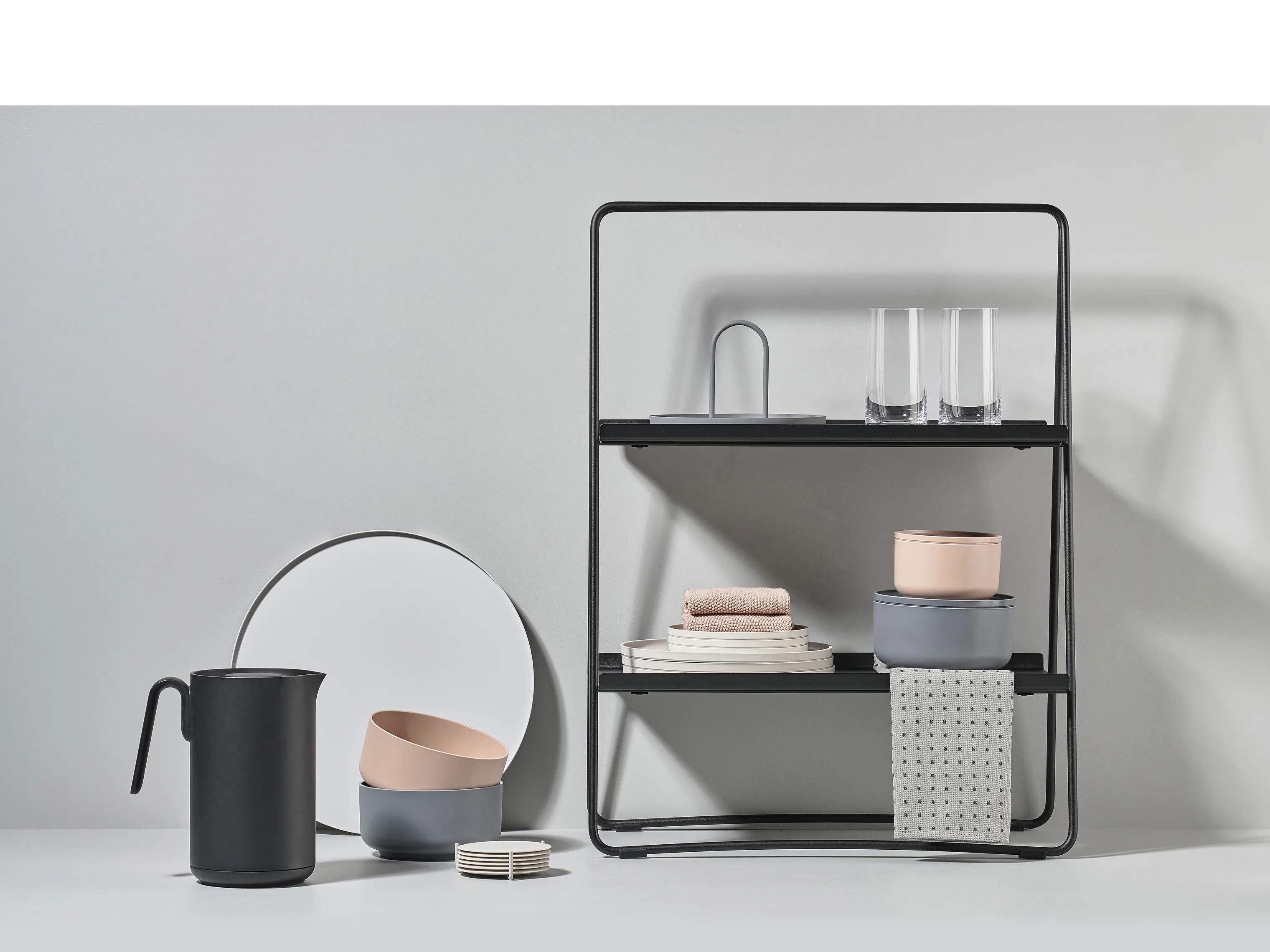 Zone Reoler og tilbehør A-collection A-Table Reol i Black, B29 x L53 cm, 2