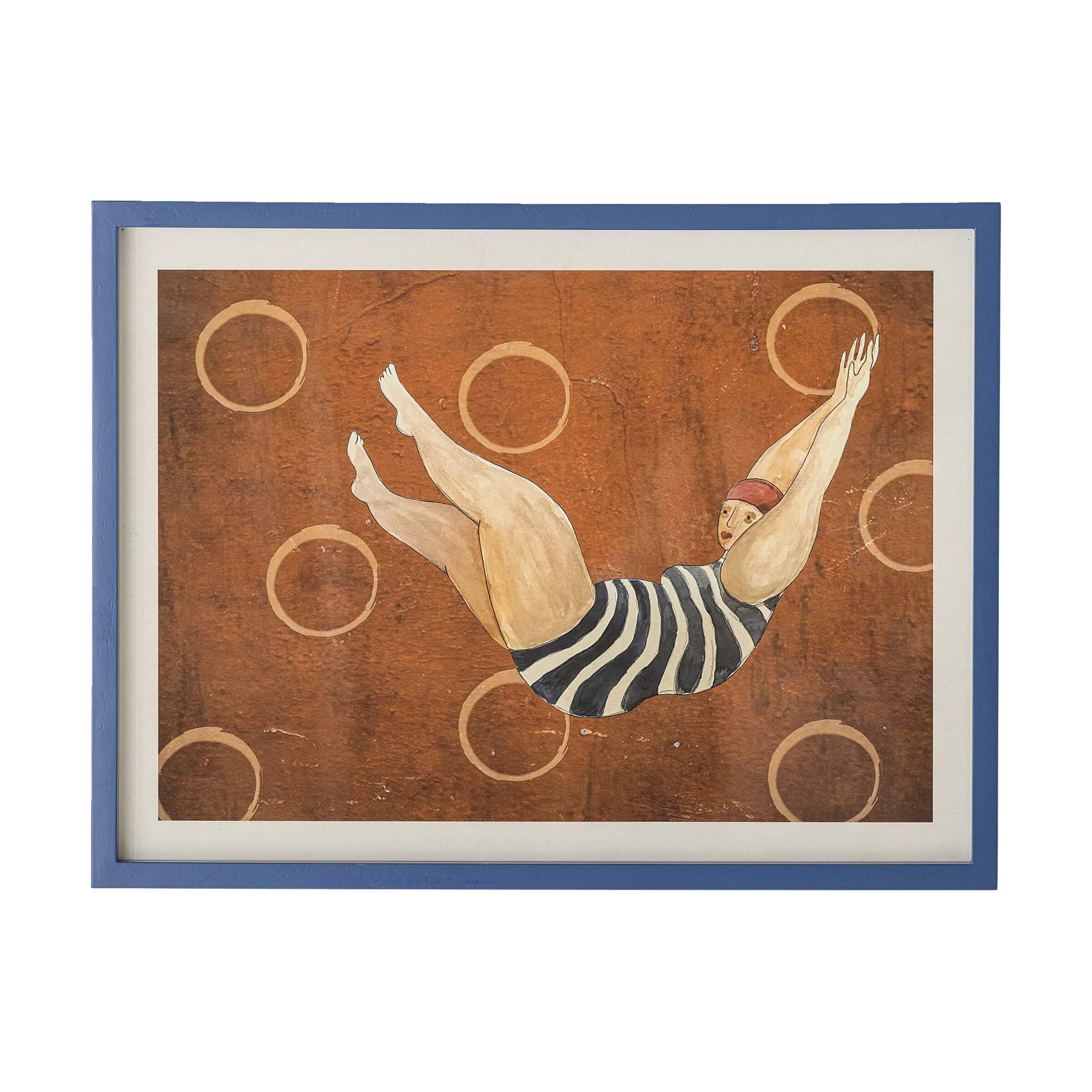 Bloomingville Plakater Billede - Svela Illustration med ramme i Brun, 1