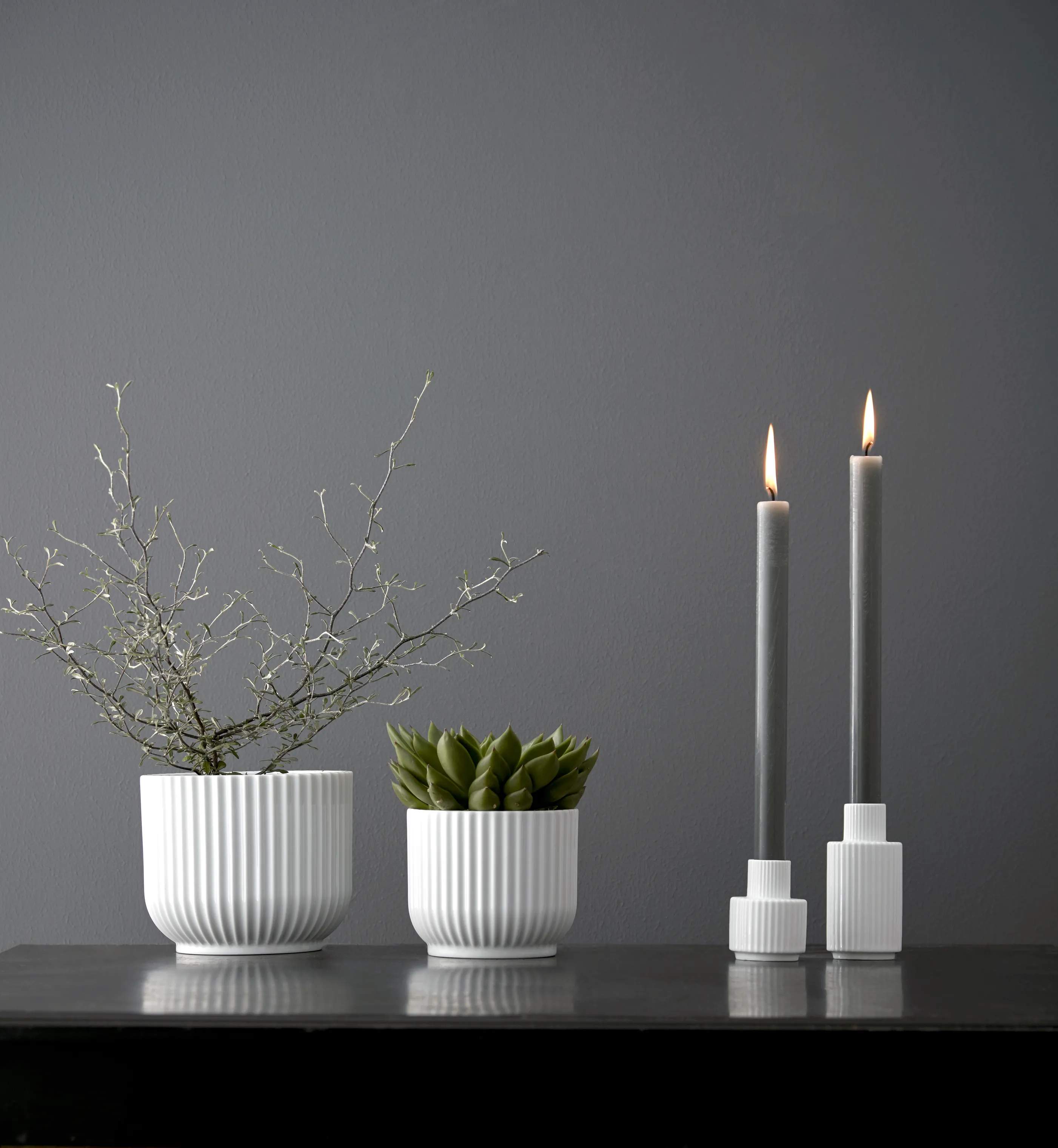 Lyngby Porcelæn Urtepotteskjulere Flowerpot Urtepotteskjuler i Hvid, 10,5 cm, 3