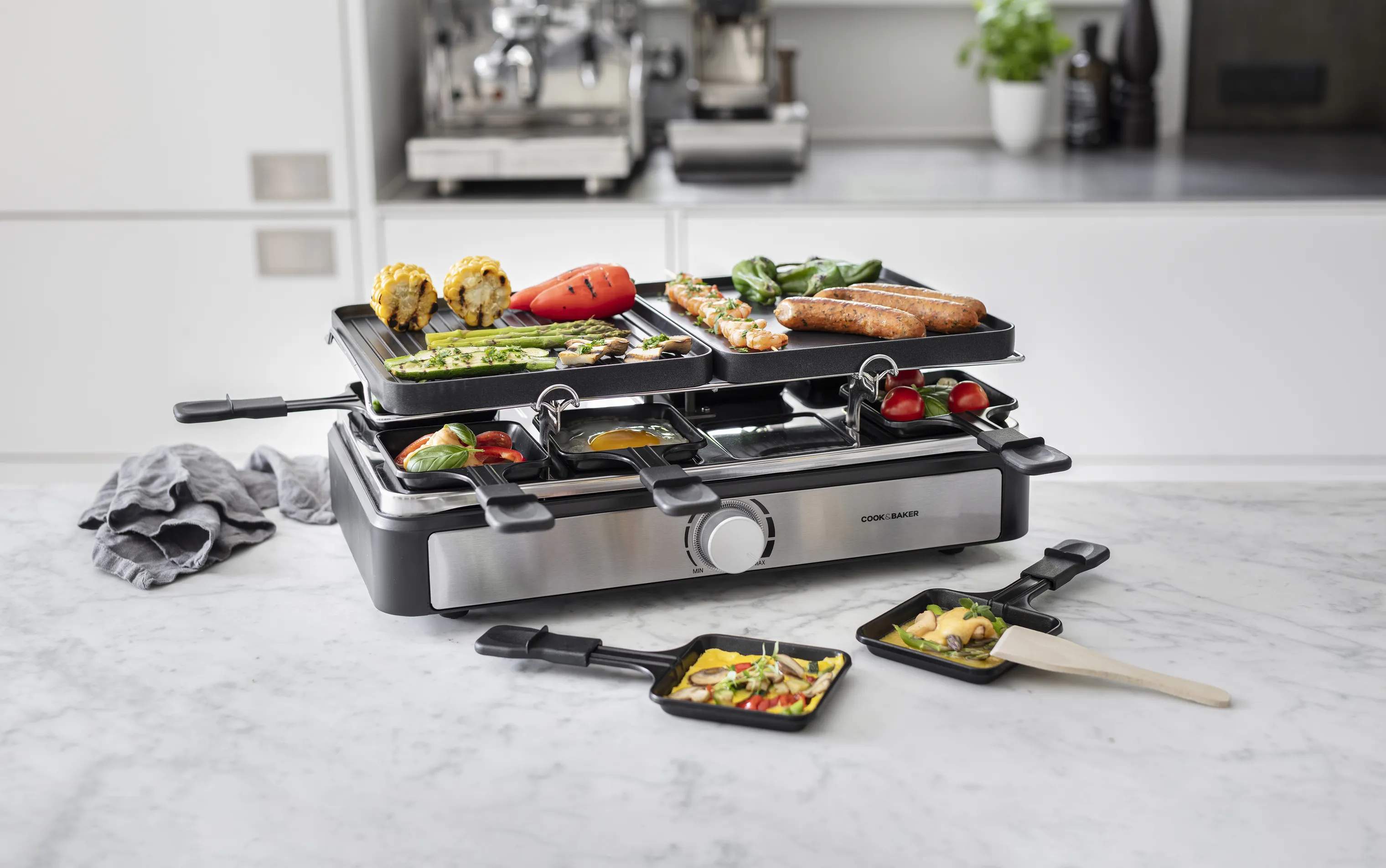 Cook & Baker Racletter Raclette i Sort, 2