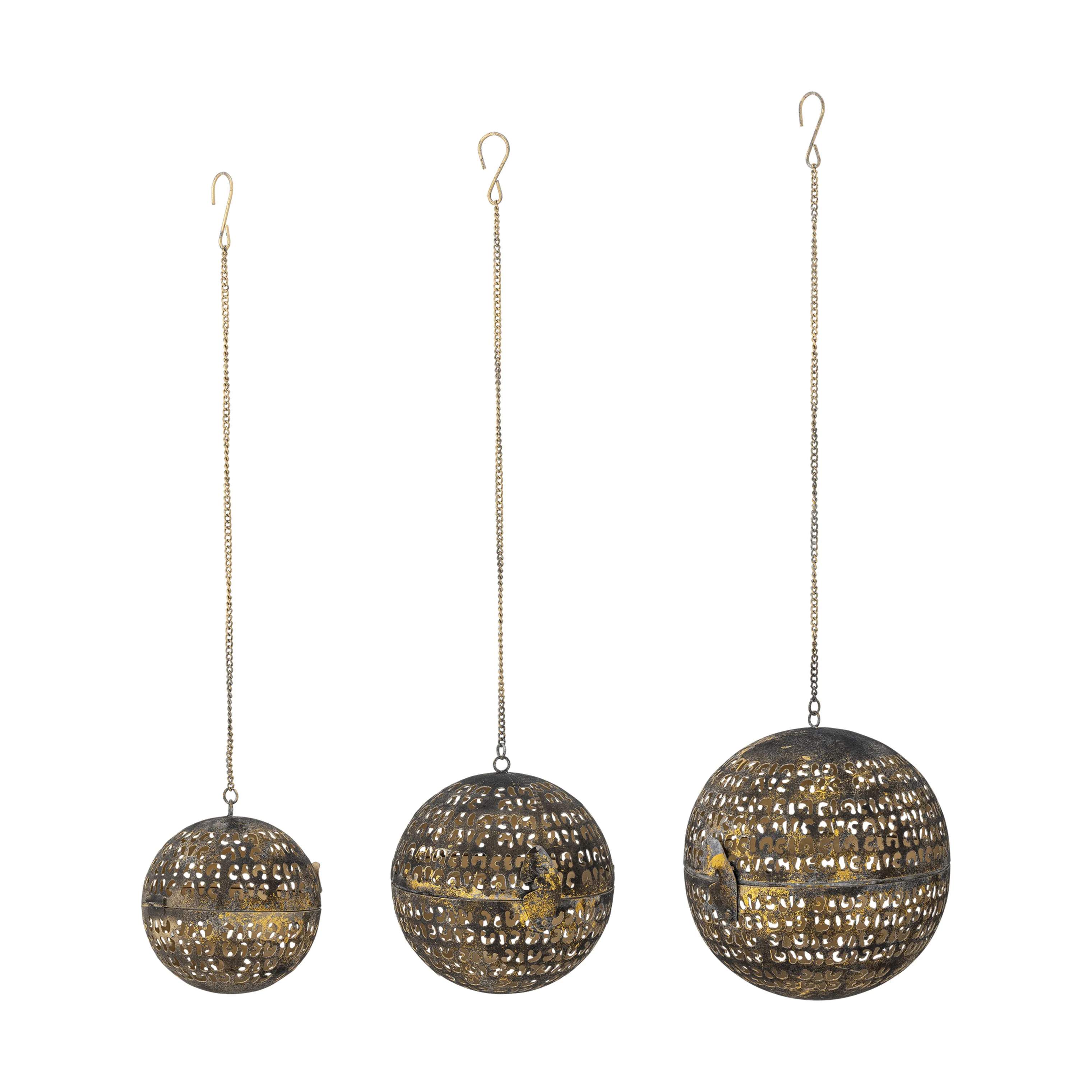 Lumie Dekoration - 3 stk., guld, large