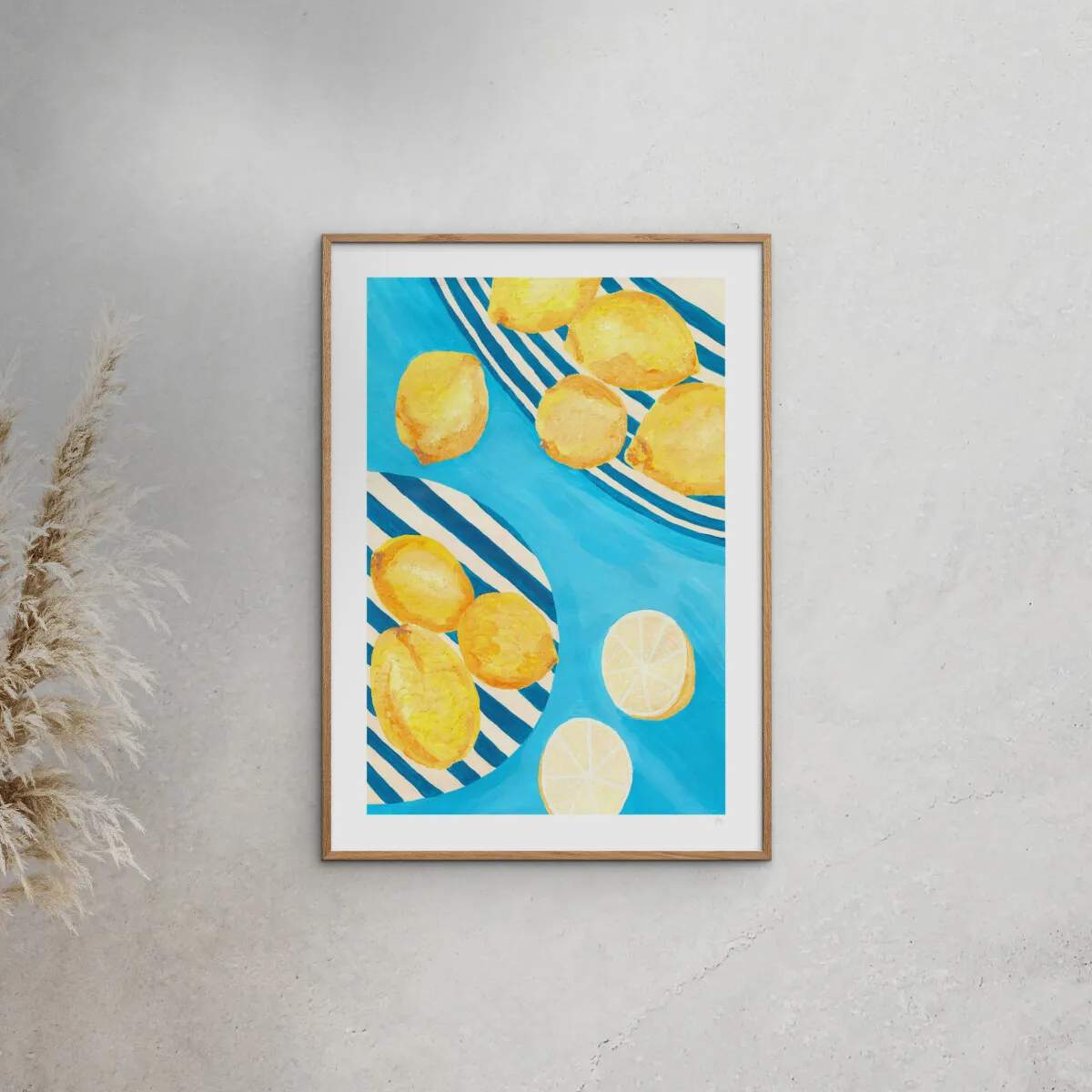Poster&Frame Plakater Plakat - Lemons i B50 x L70 cm, 1