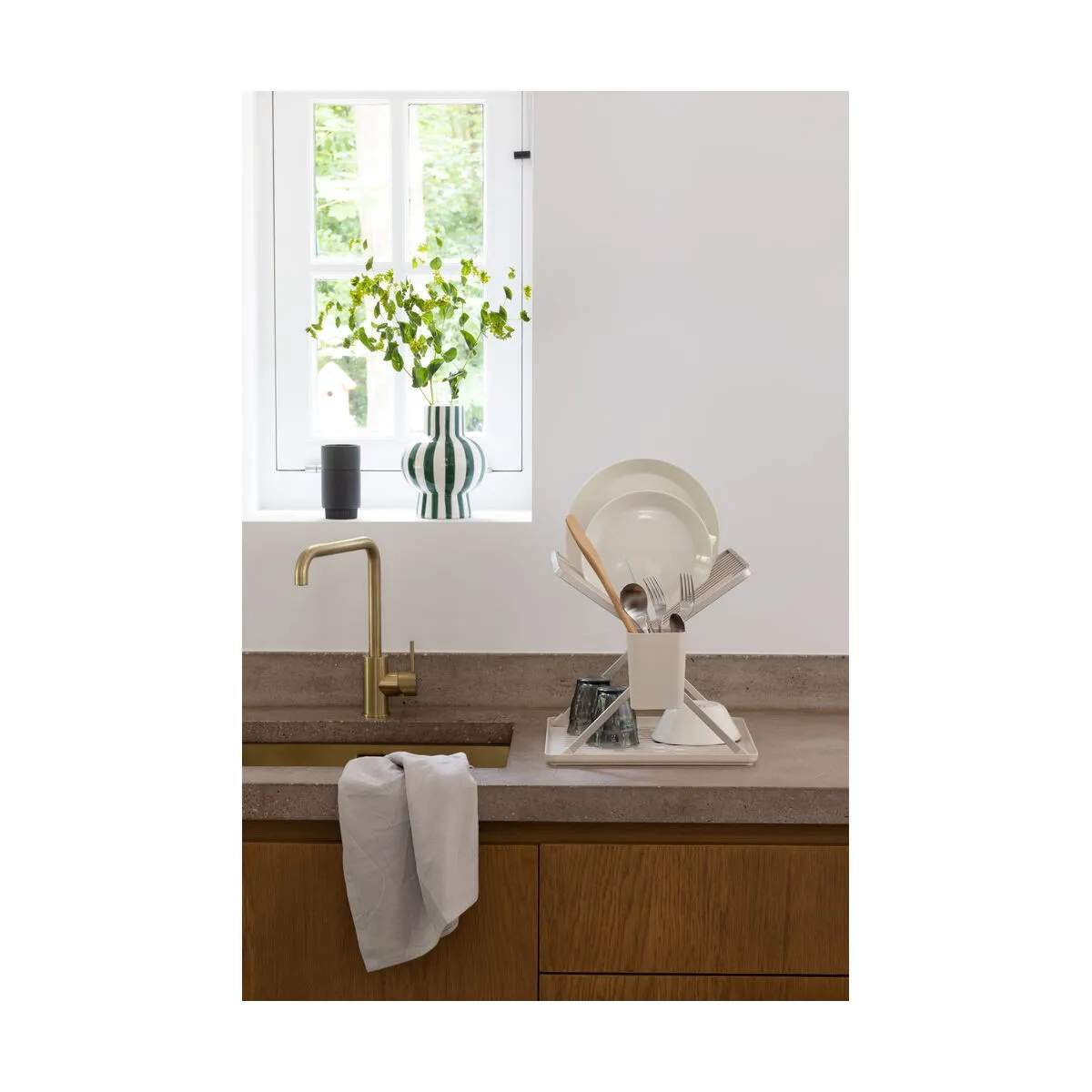 Brabantia Opvaskestativer Sink-side Sinkside Opvaskestativ i Soft Beige, B37 x L33 cm, 3