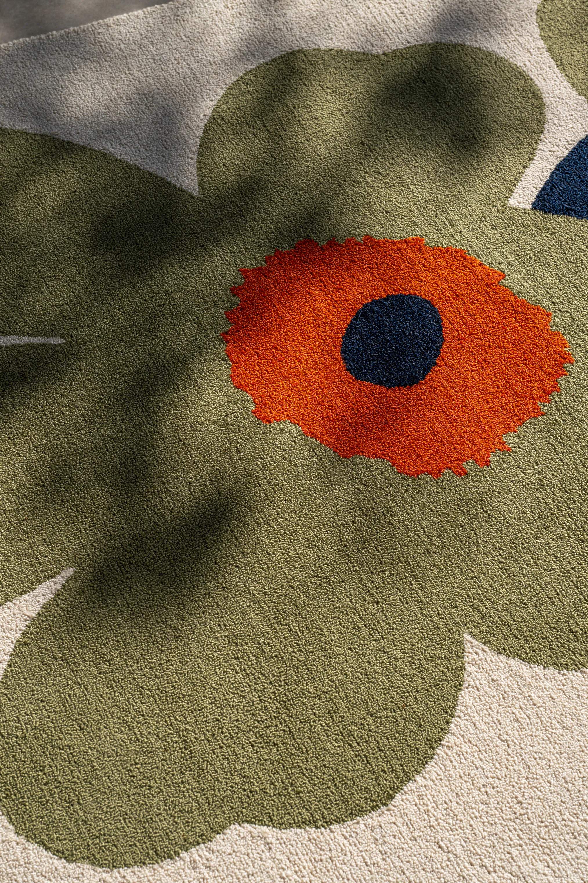 Marimekko by Brink & Campman Gulvtæpper Unikko Udendørsgulvtæppe i Støvet Grøn, B250 x L350 cm, 2