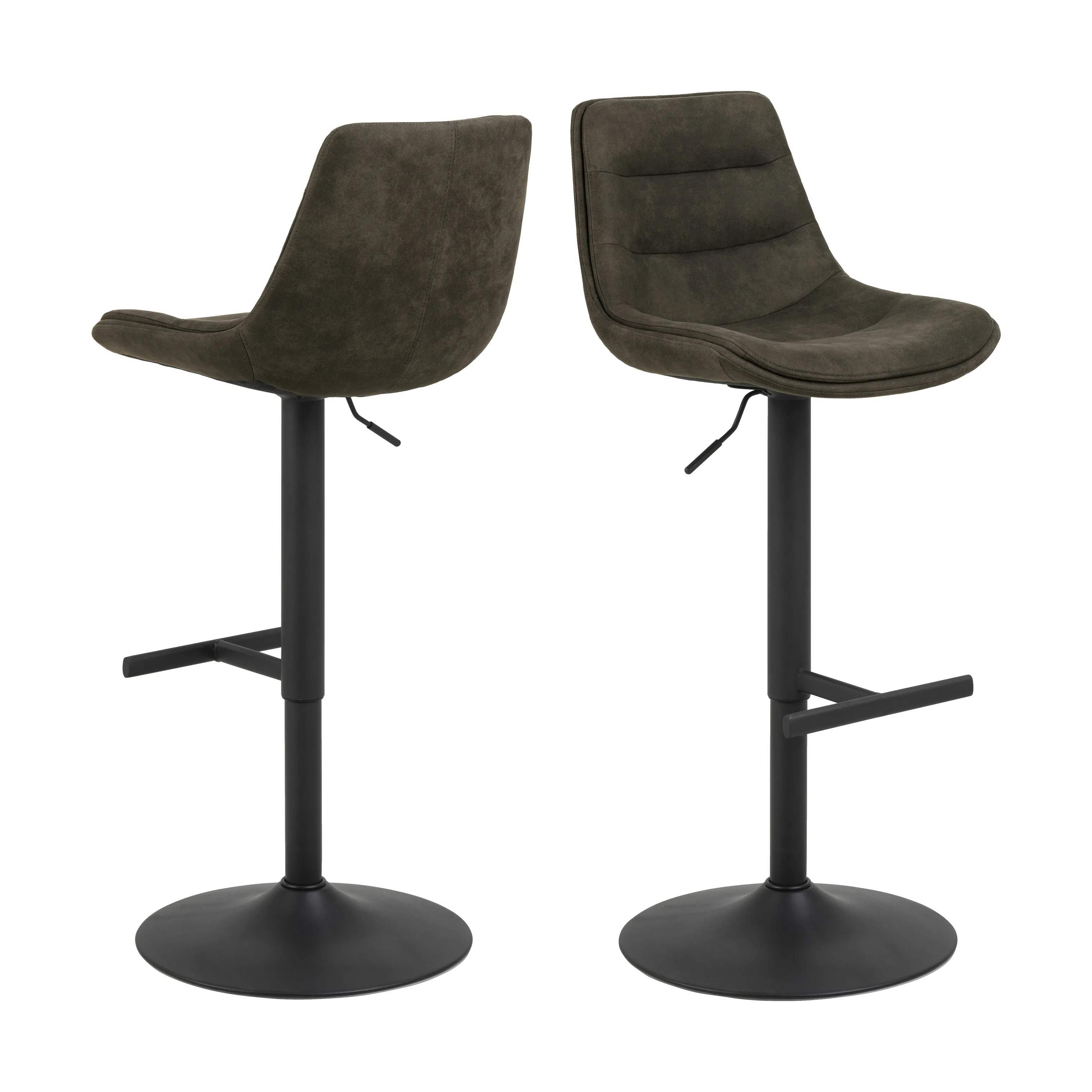 CASA Living Barstole Adisa Barstol - 2 stk. i Preston brun, 7