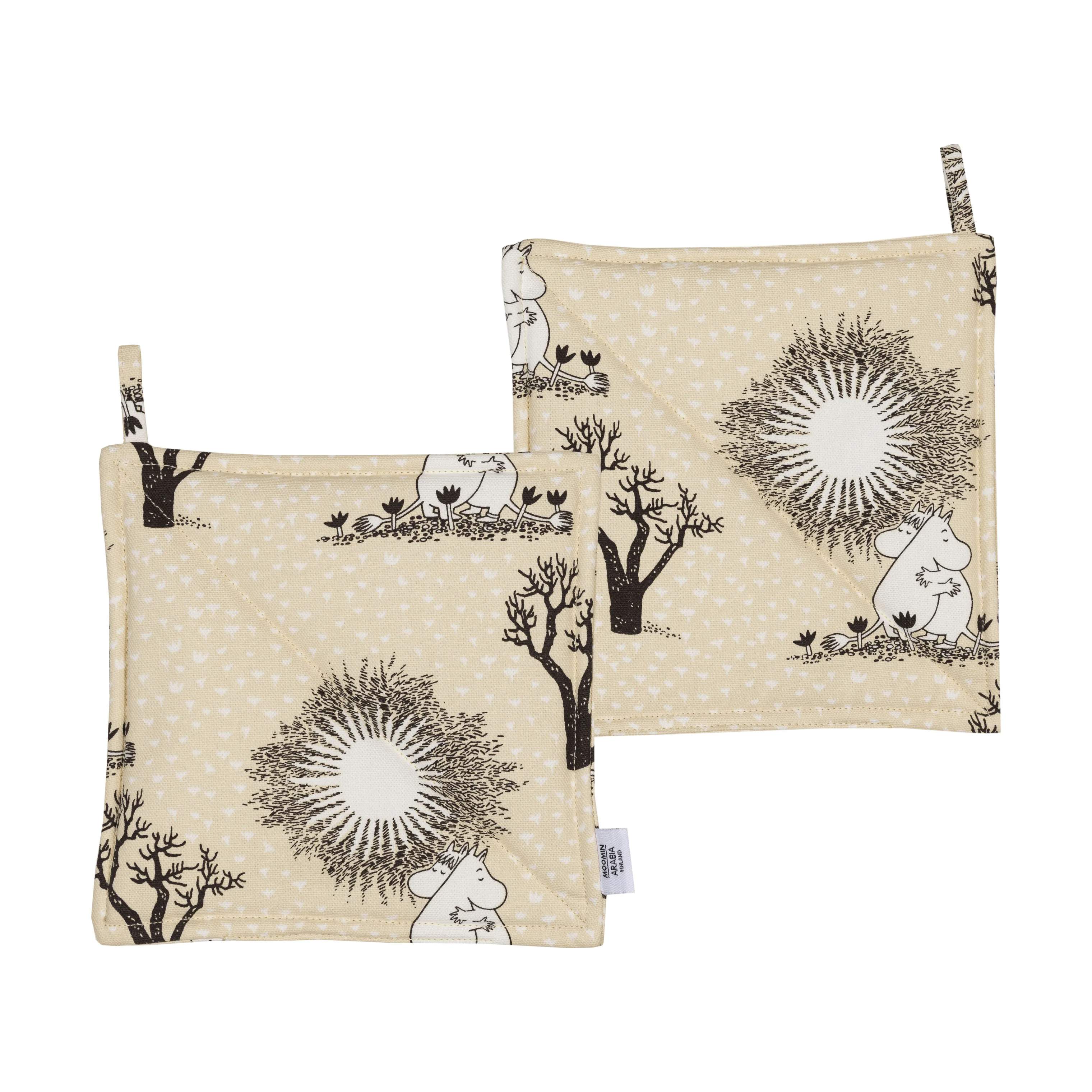 Moomin Arabia Grydelapper Kærlighed beige Love Beige Grydelap i /Beige, 1