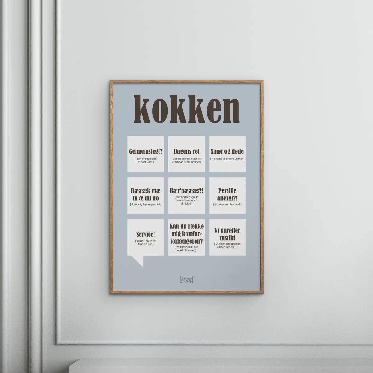 Poster&Frame Plakater Plakat - Kokken i B29,7 x L42 cm, 2