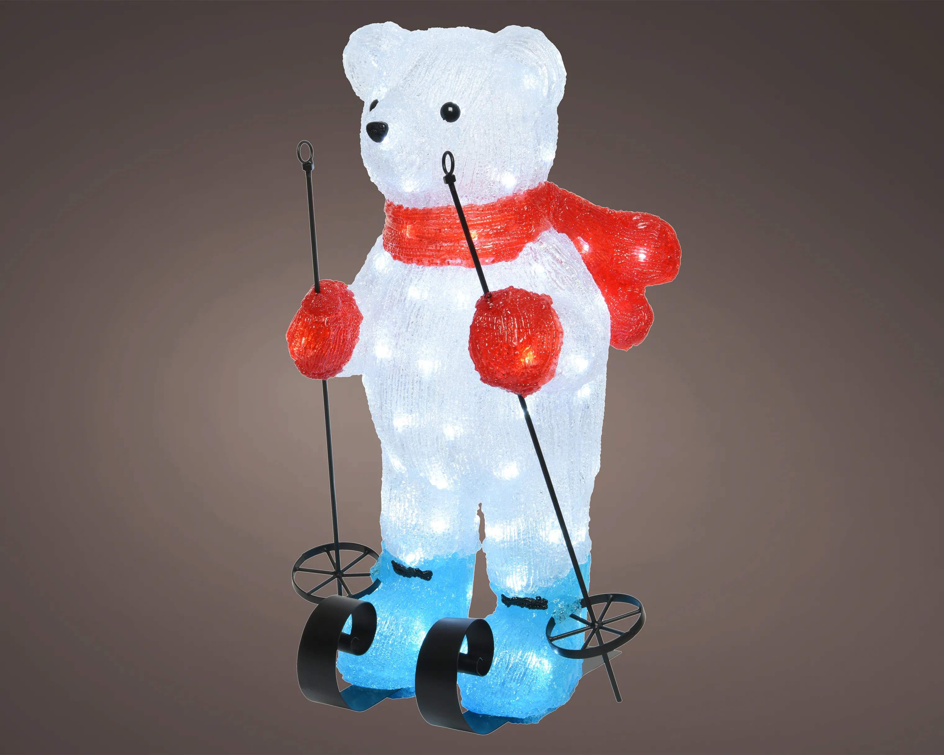 Casa Christmas Lysdekoration LED-figur - Bamse i 54,5 cm, 2