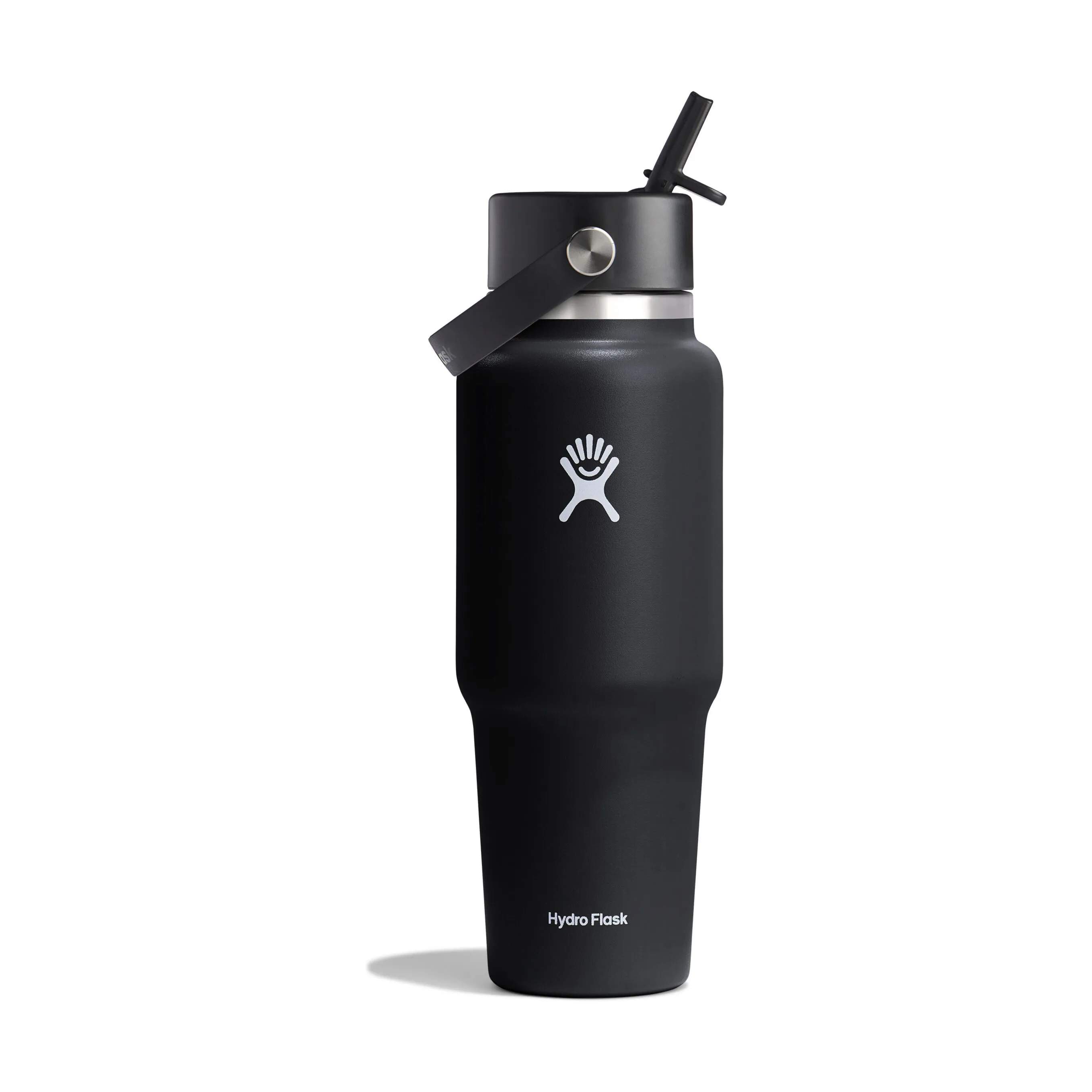 Hydro Flask Termoflasker Wide Flex Straw Termodrikkedunk i Sort / Stål / Hvid, 2