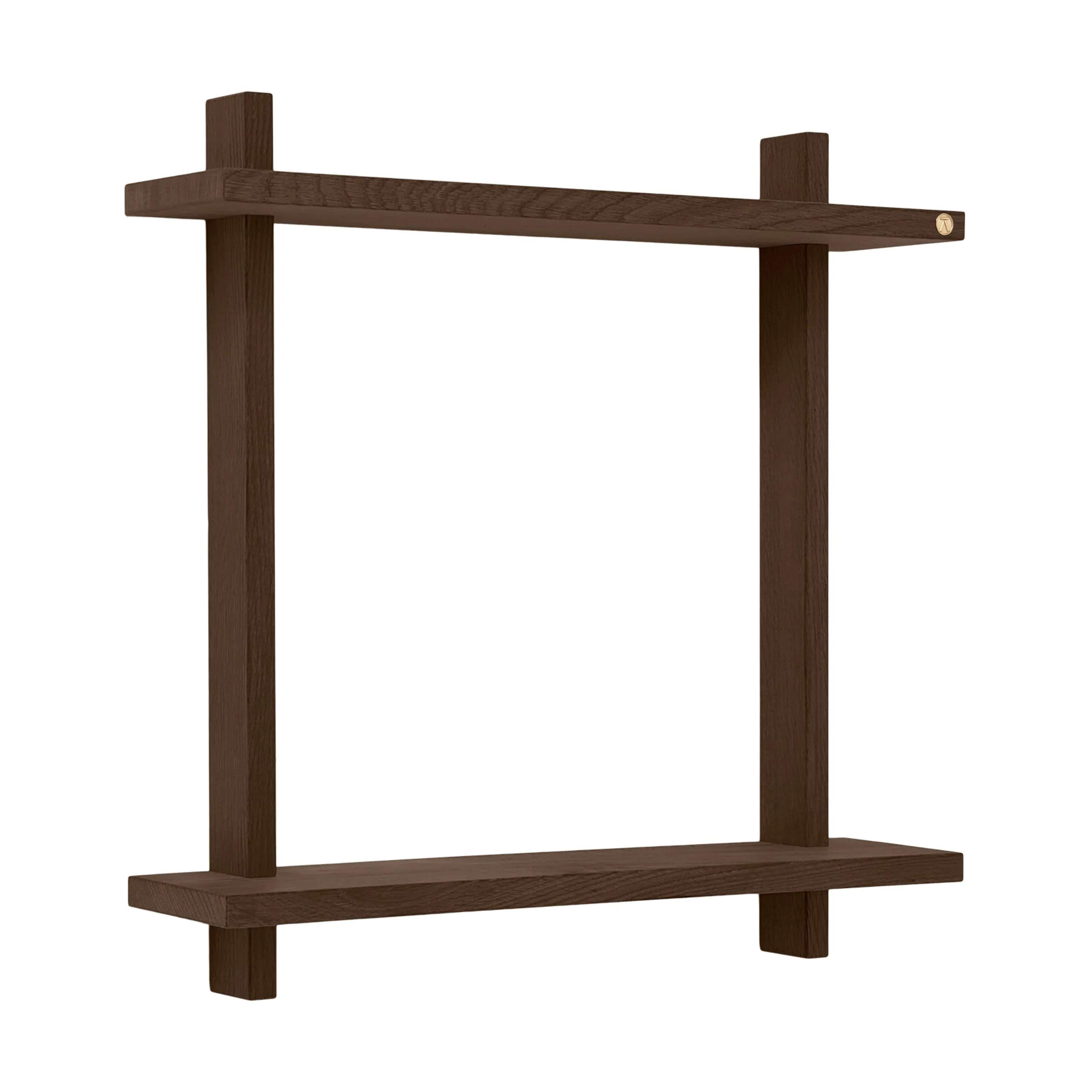 Andersen Furniture Hylder Treat Hylde i Røget eg, H50 x B50 cm, 1