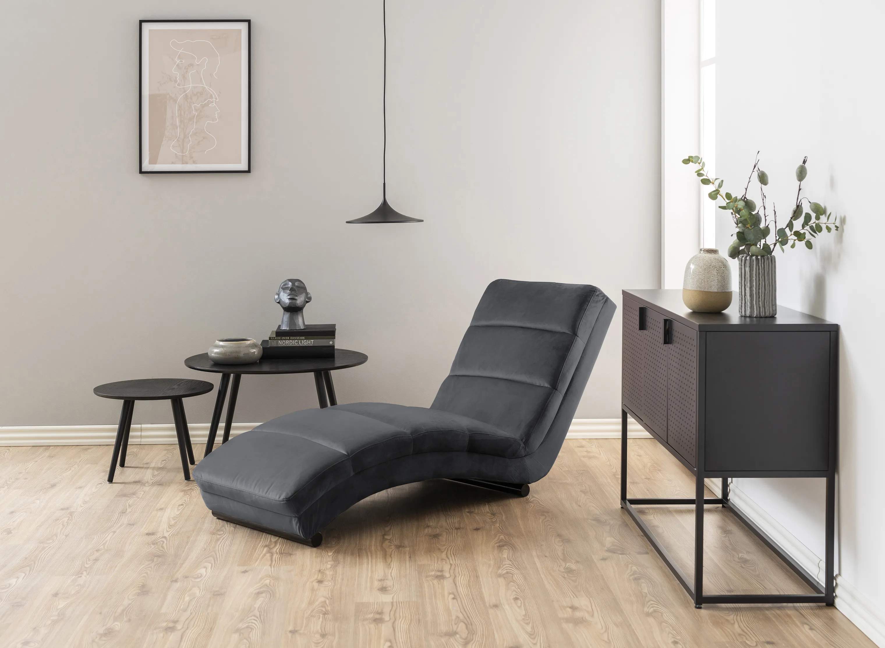 CASA Living Daybeds Slinky Chaiselong i Mørkegrå, 2