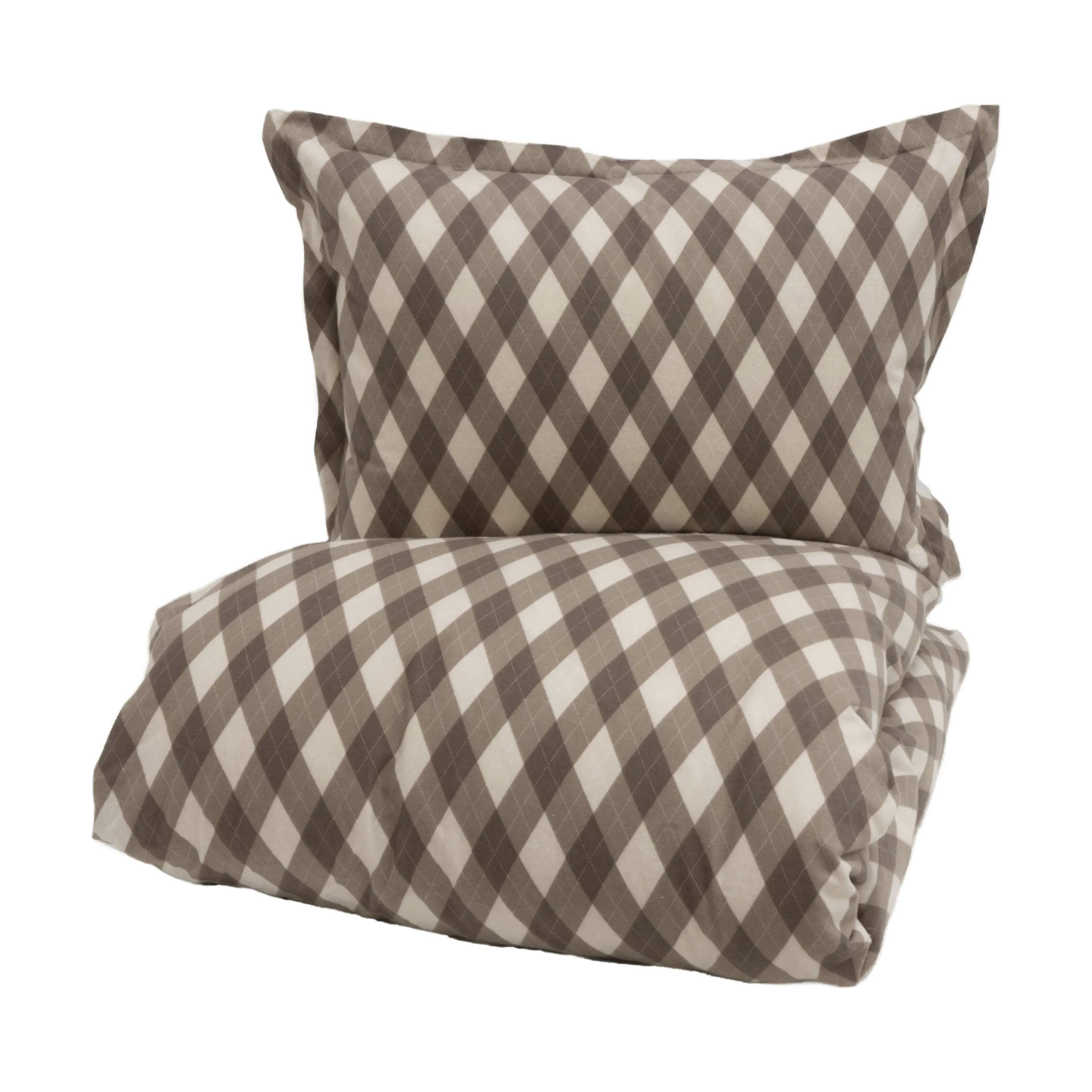 Borås Cotton Sengetøj Charlie Sengetøj i Beige, B140 x L220 cm, 4