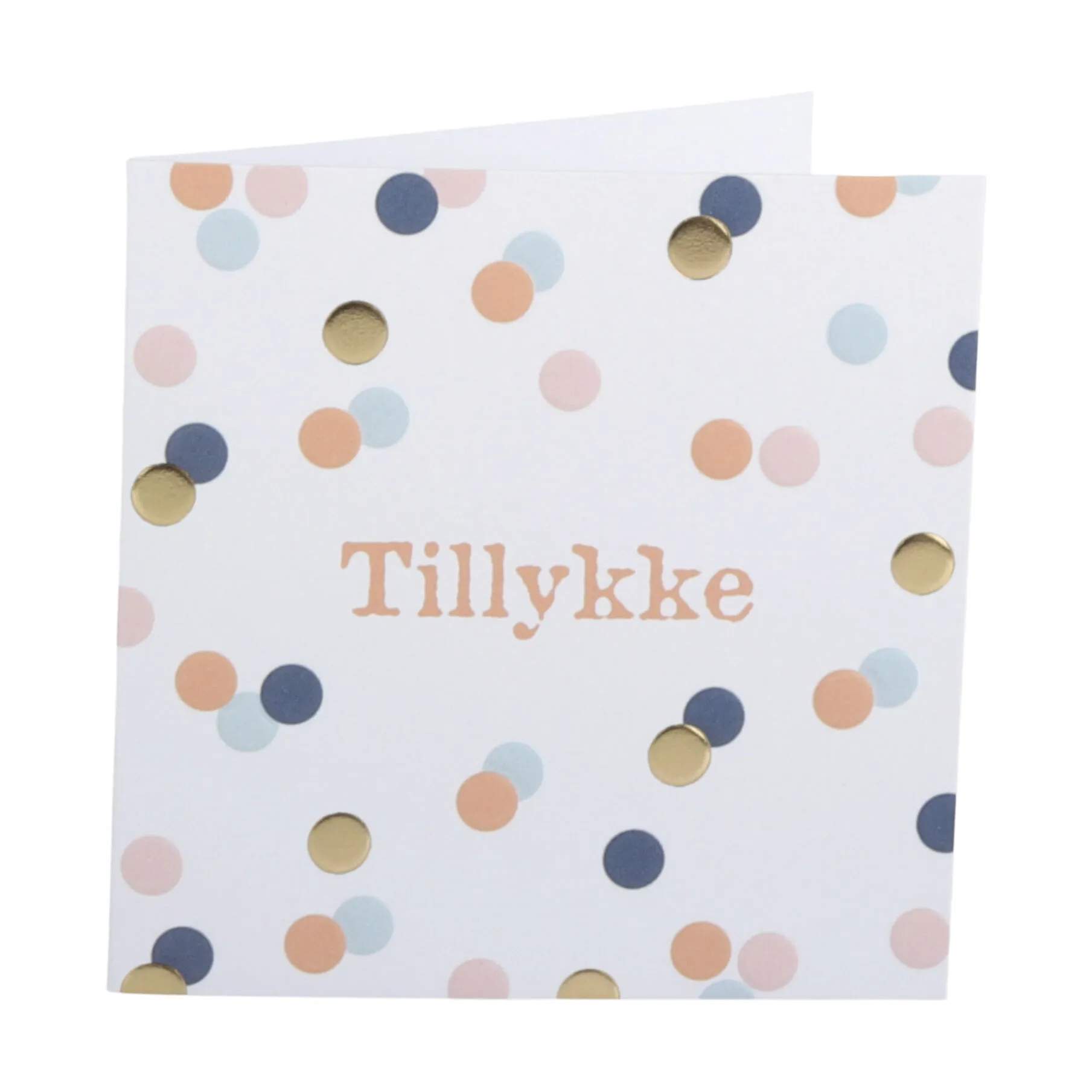 CASA Living Kort Kort - Tillykke i Hvid/multi, 1