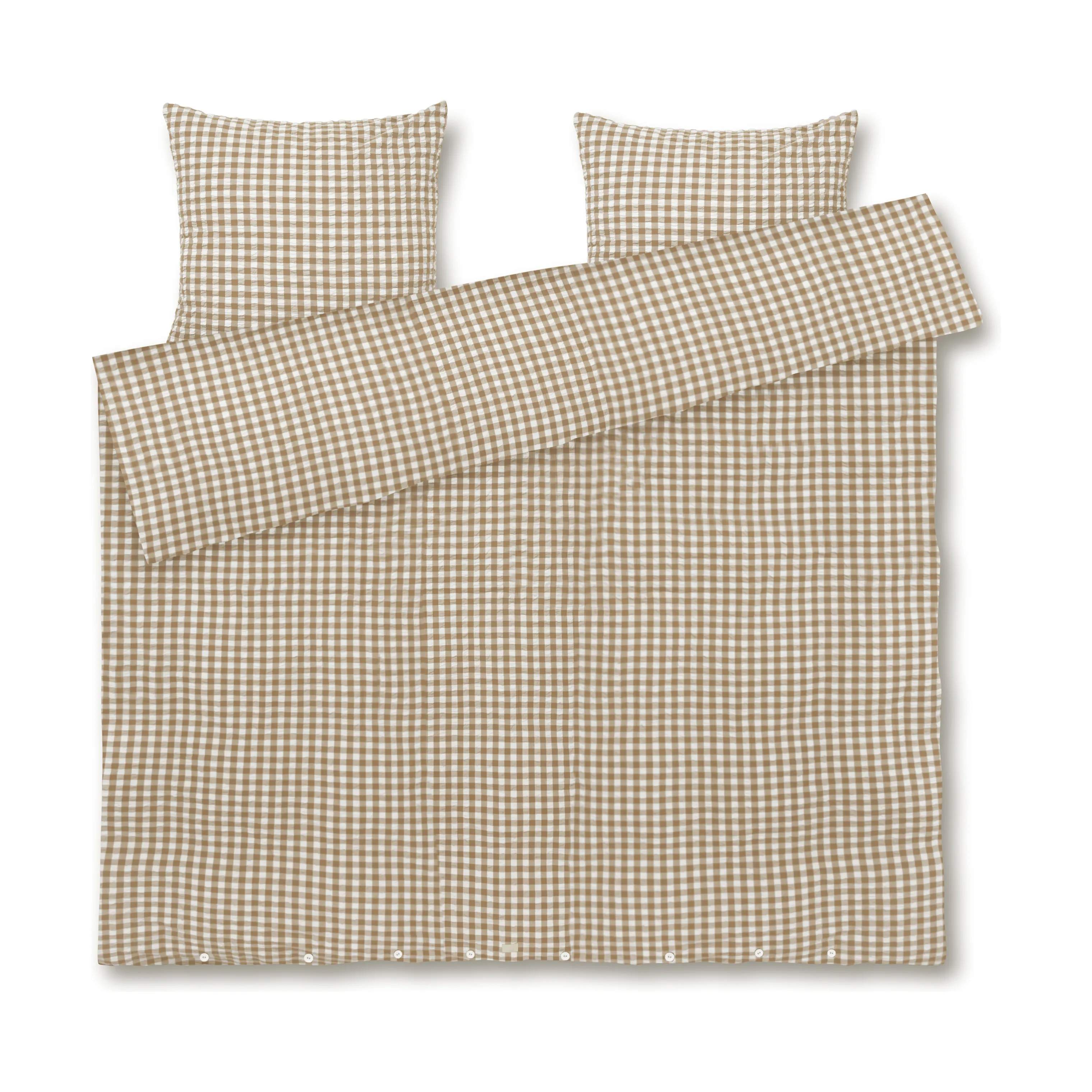 Juna Sengetøj Bæk&Bølge Sengetøj i Karamel/Off-White, B200 x L220 cm, 1