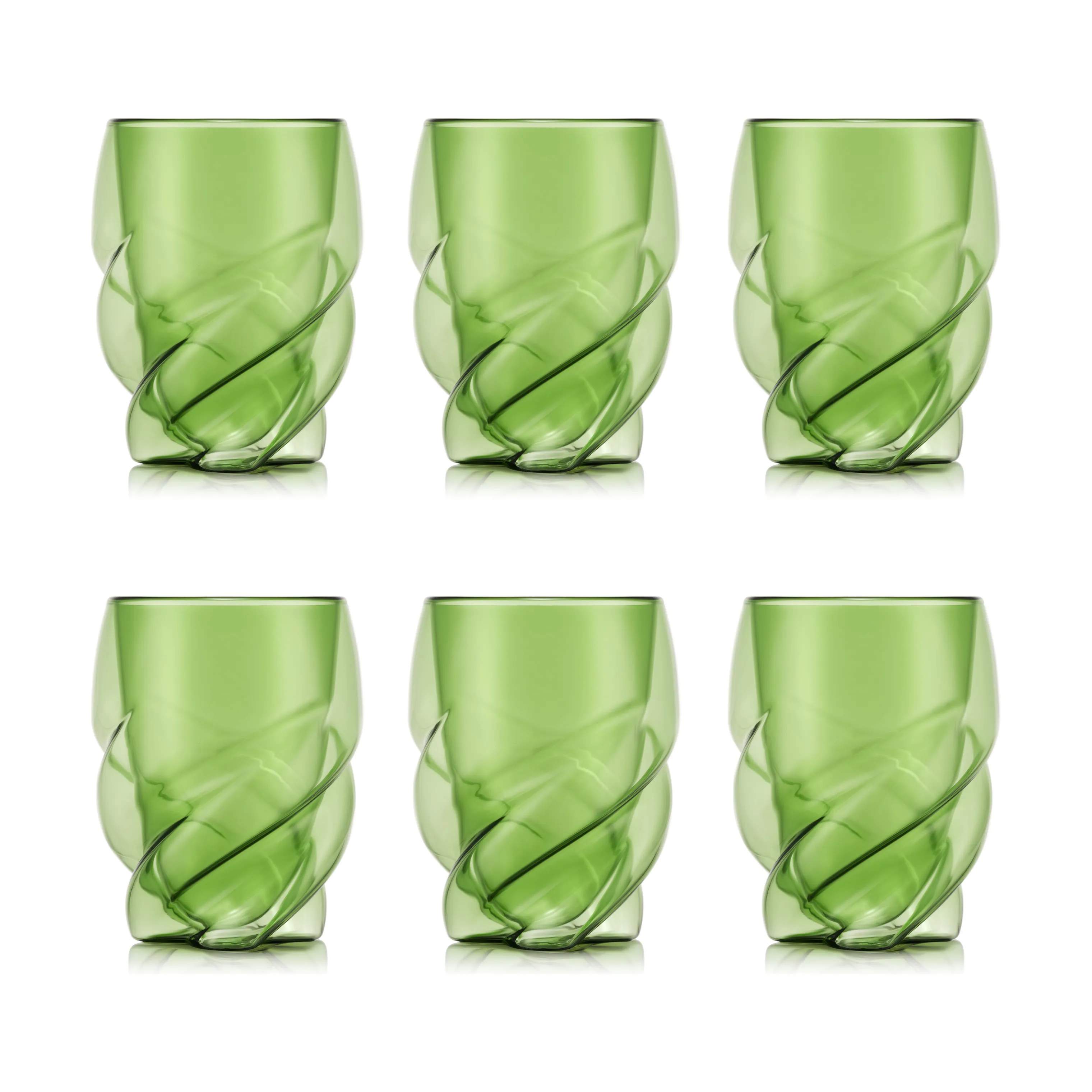 Bodum Vandglas Pavina Paris Vandglas - 6 stk. i Grøn, 1